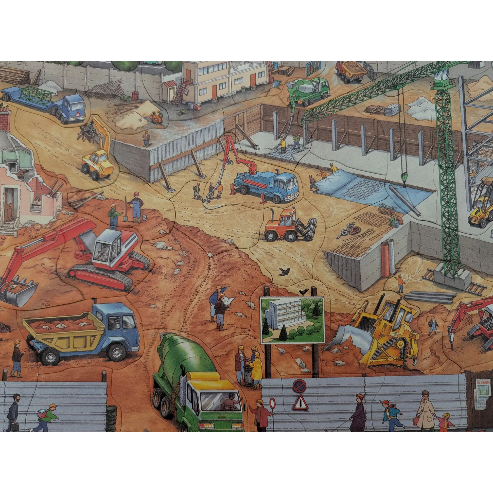Ravensburger Rahmenpuzzle An der Baustelle 38 Teile 066780