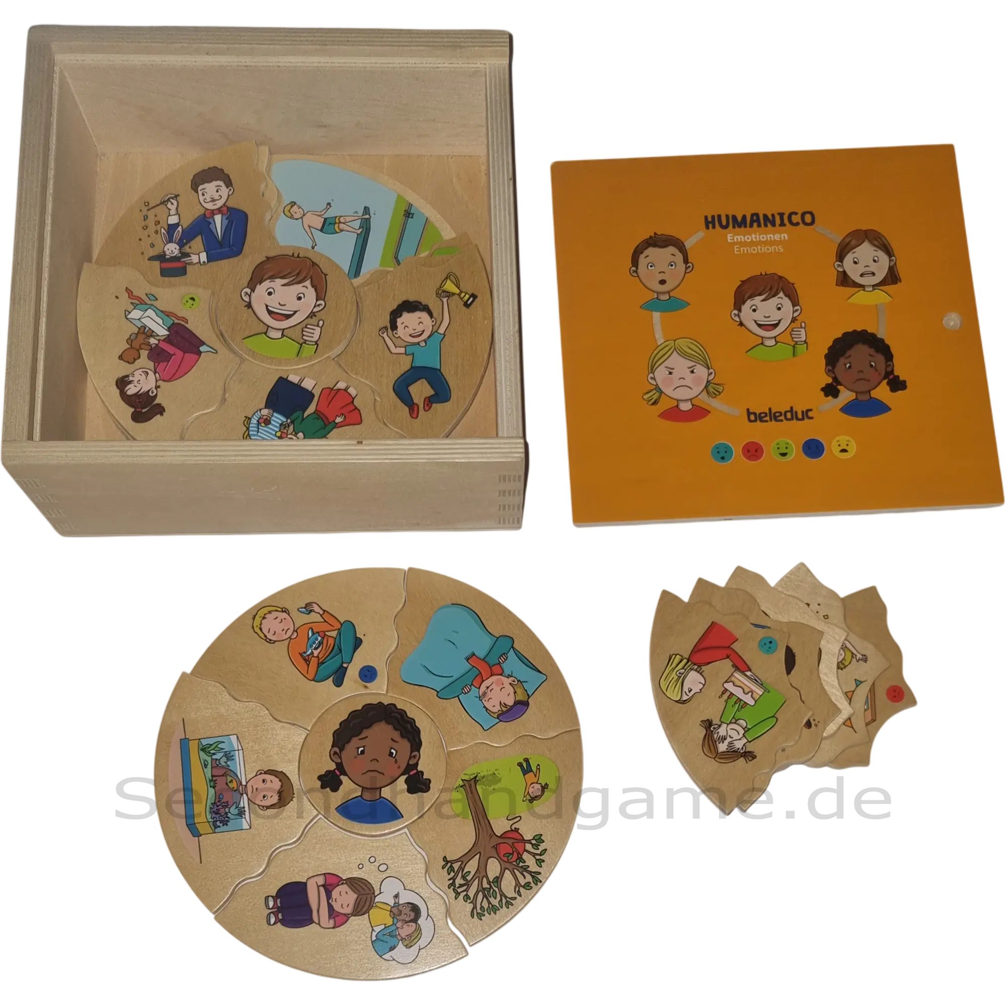  Beleduc HUMANICO Puzzle Emotionen 5 Zuordnungspuzzles im Set