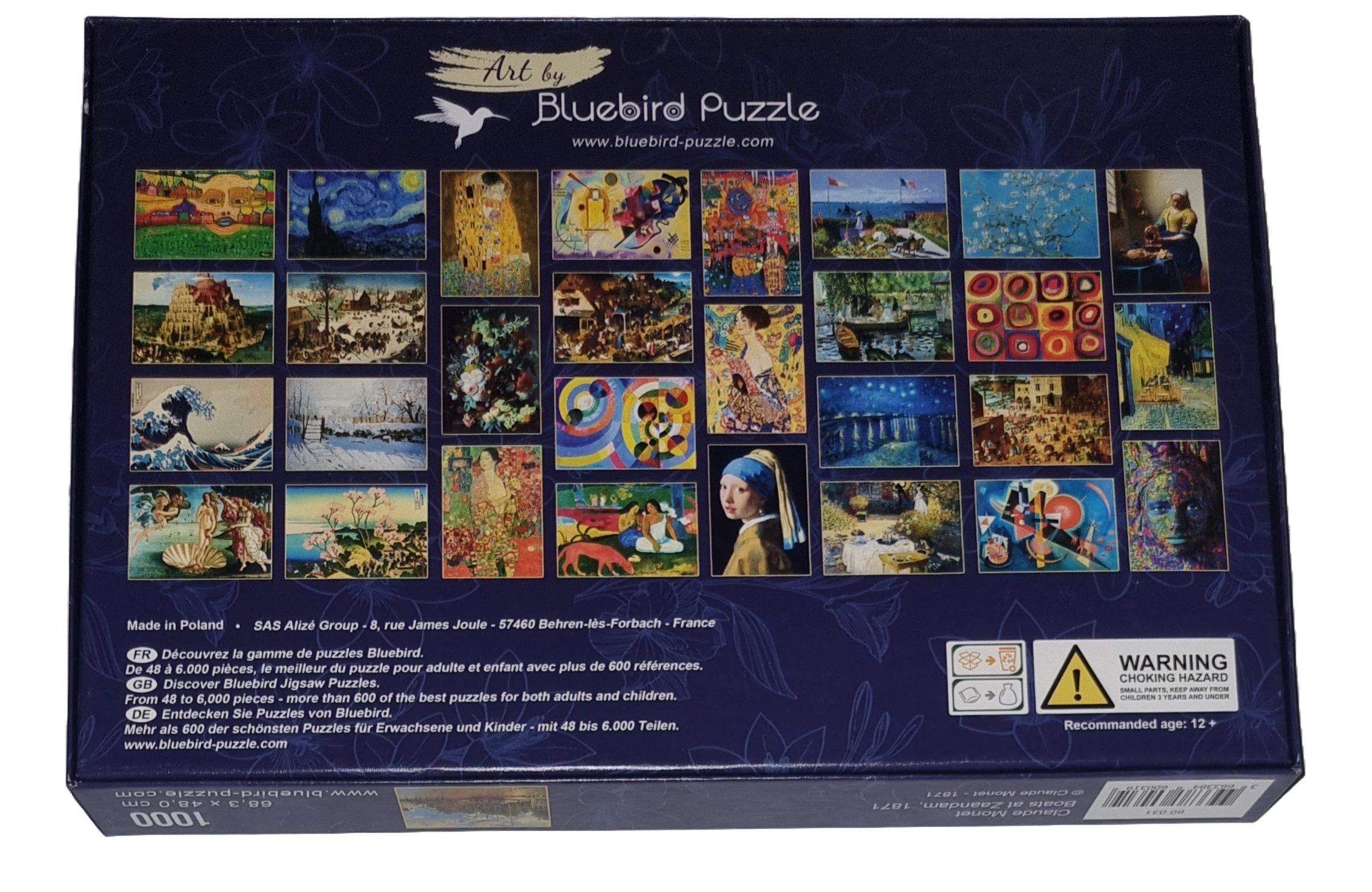 Art by Bluebird Puzzle 1000 Teile 60031 Claude Monet