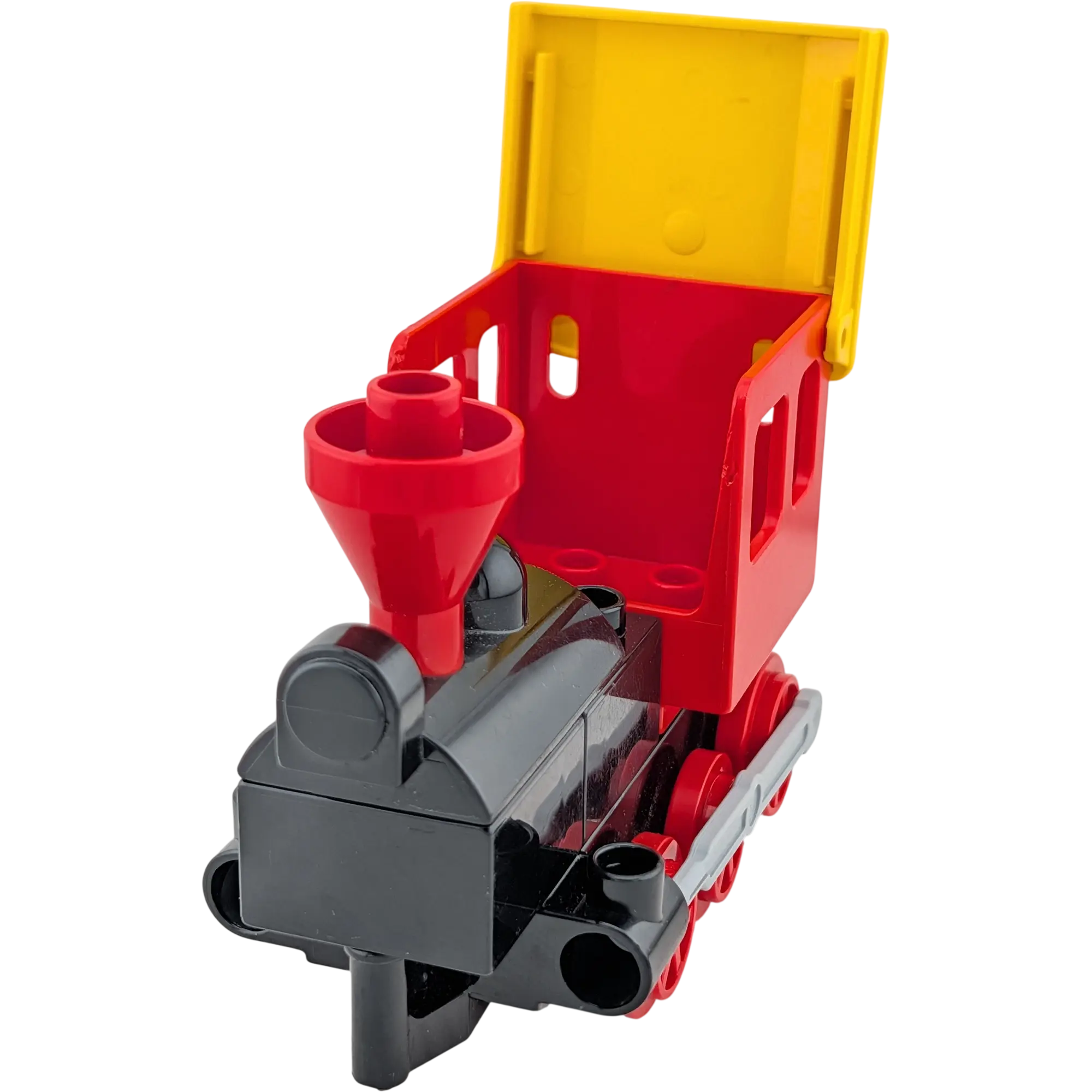 Lego Duplo Eisenbahn Zug Schiebelok Schwarz Rot Gelb