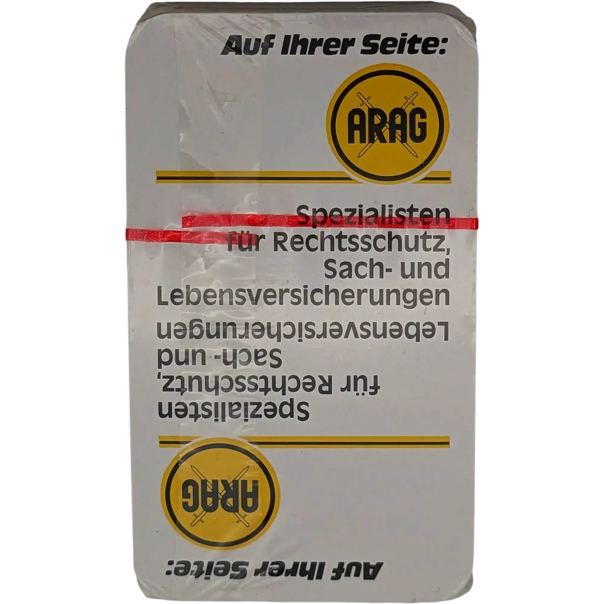 Berliner Spielkarten Skat Deutsches Blatt ARAG Werbekarten in Plastikdose, Ansicht 2
