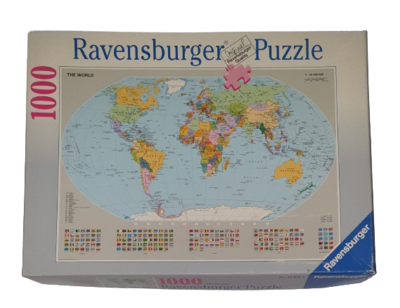 Ravensburger Premium softclick Puzzle 1000 Teile 156528 Politische Weltkarte