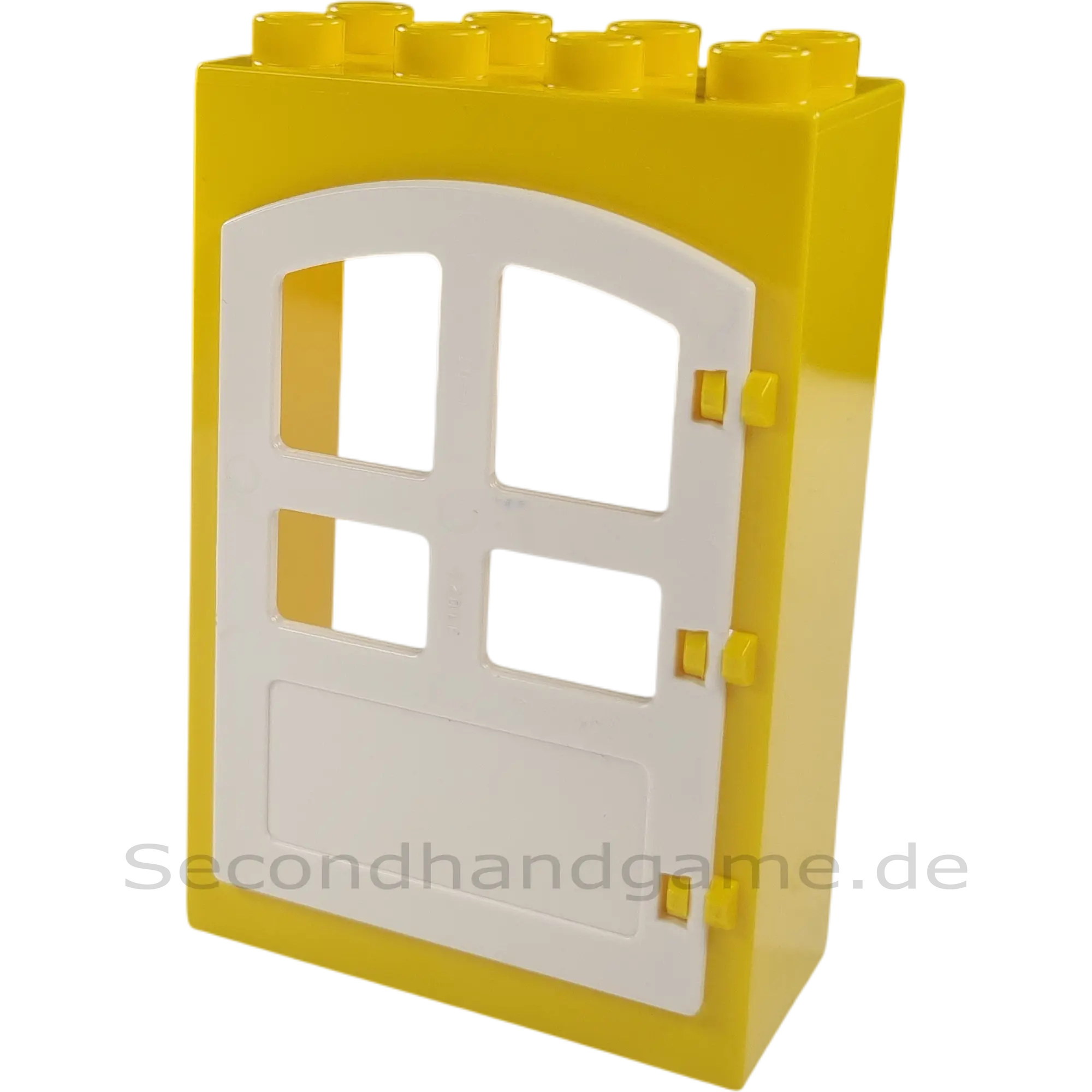 Lego Duplo 2x4 Hauswand mit Tür Gelb Weiß