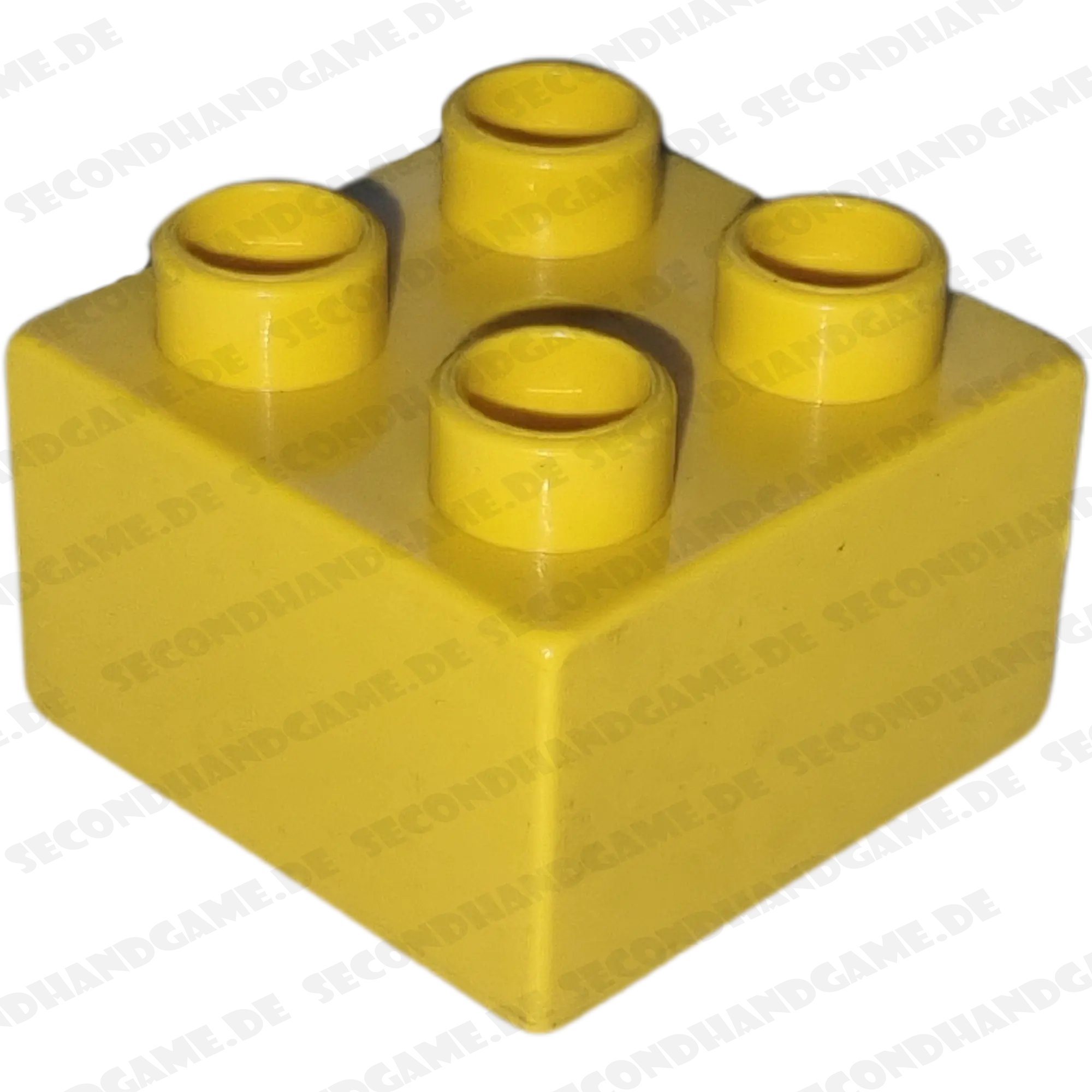 Lego Duplo 2x2 Stein Gelb Schwarz Gestreift 3437