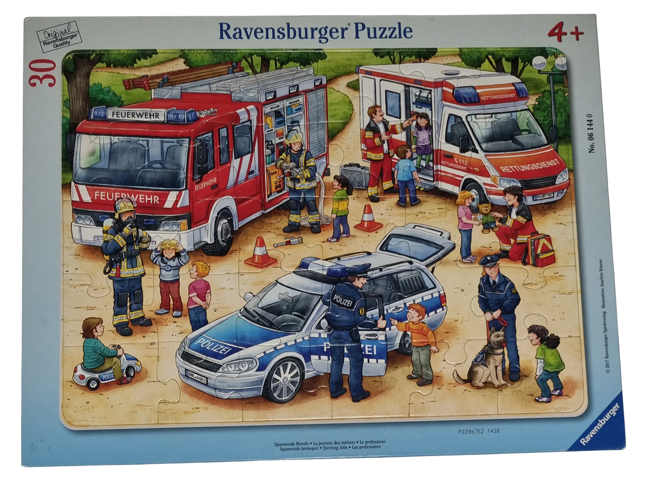 Ravensburger Rahmenpuzzle Spannende Berufe 30 Teile 061440