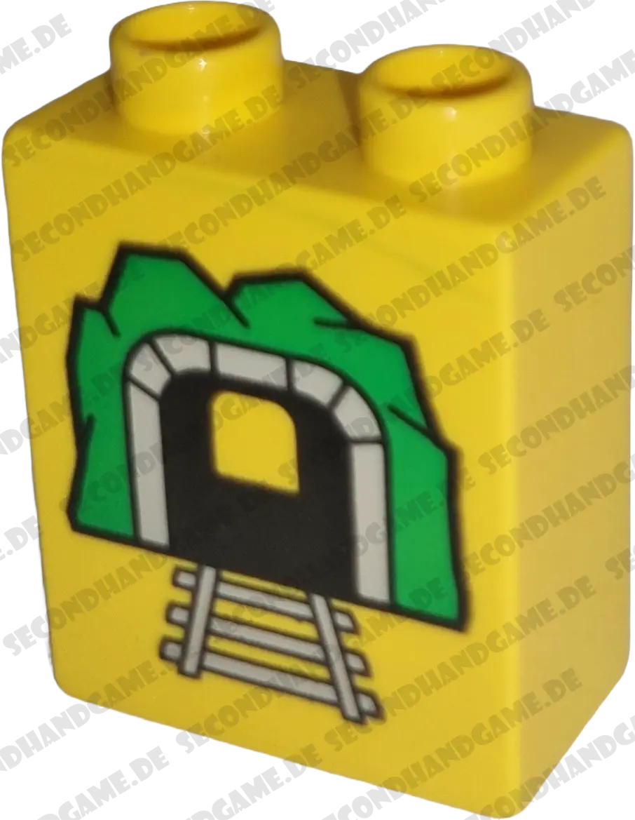 Lego Duplo Schild Tunnel Gelb Grün 41969
