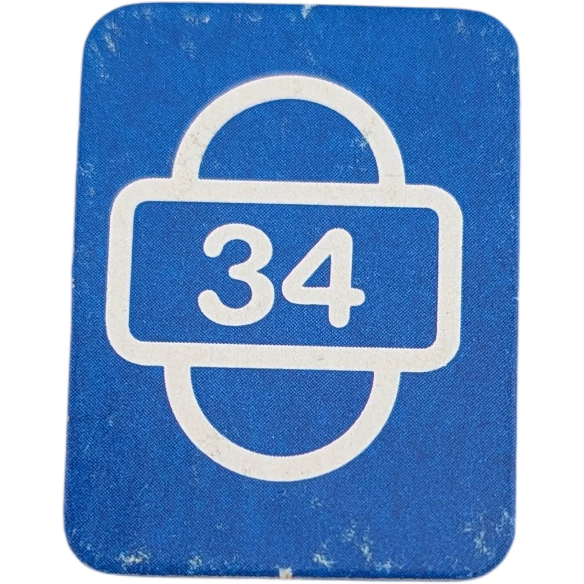 Ravensburger Scotland Yard Ersatzteile Blau Startkarte Zahl Vierunddreißig 34