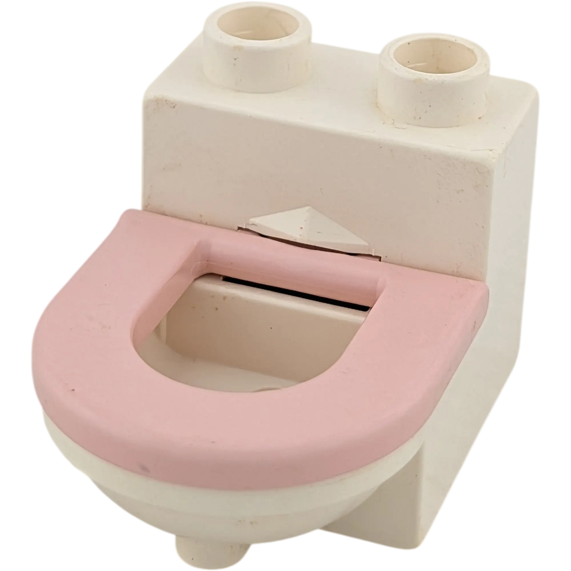 Lego Duplo 4911 Toilette Weiß Rosa Deckel beweglich