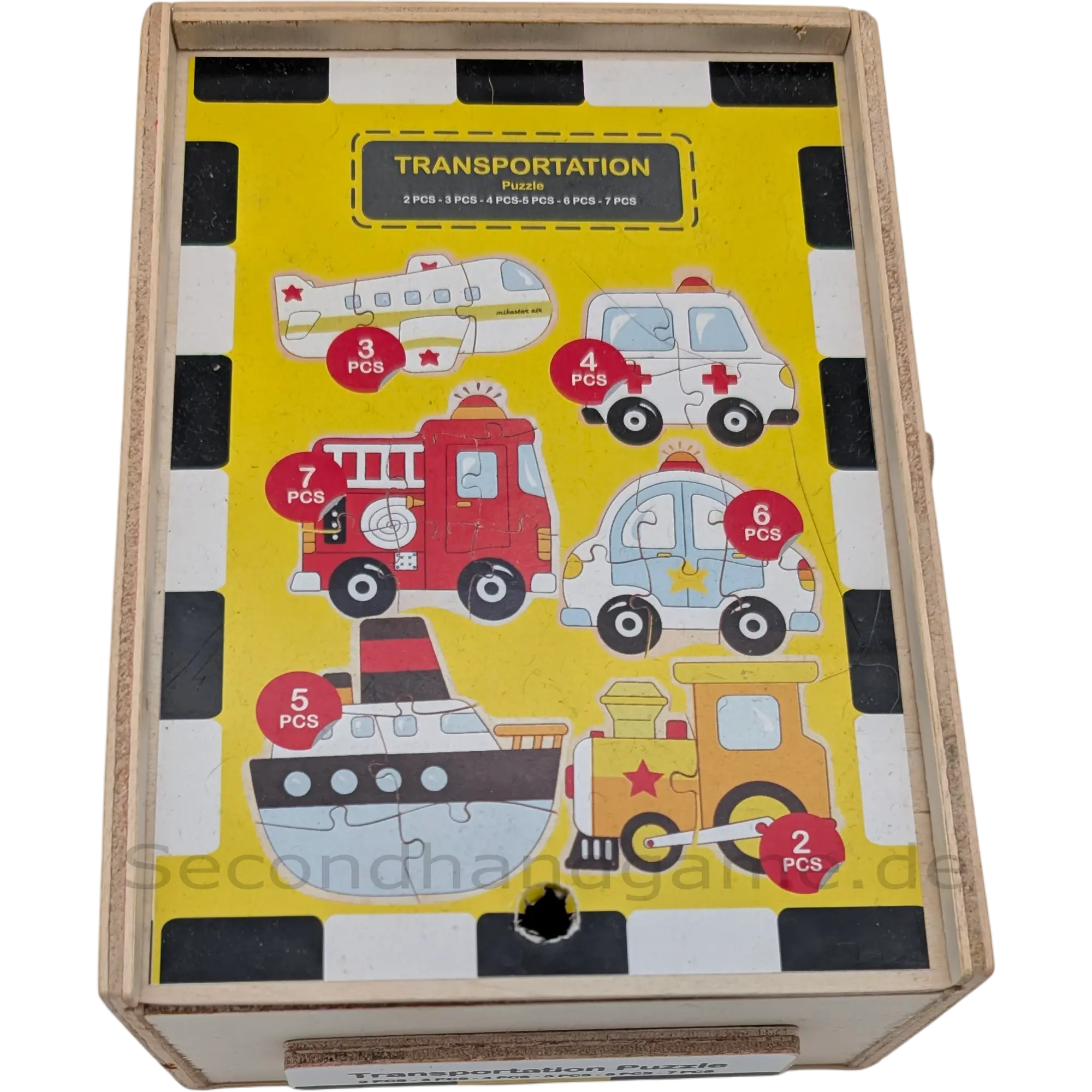 mideer Holzpuzzle Transportation 6in1, ab 3 Jahren