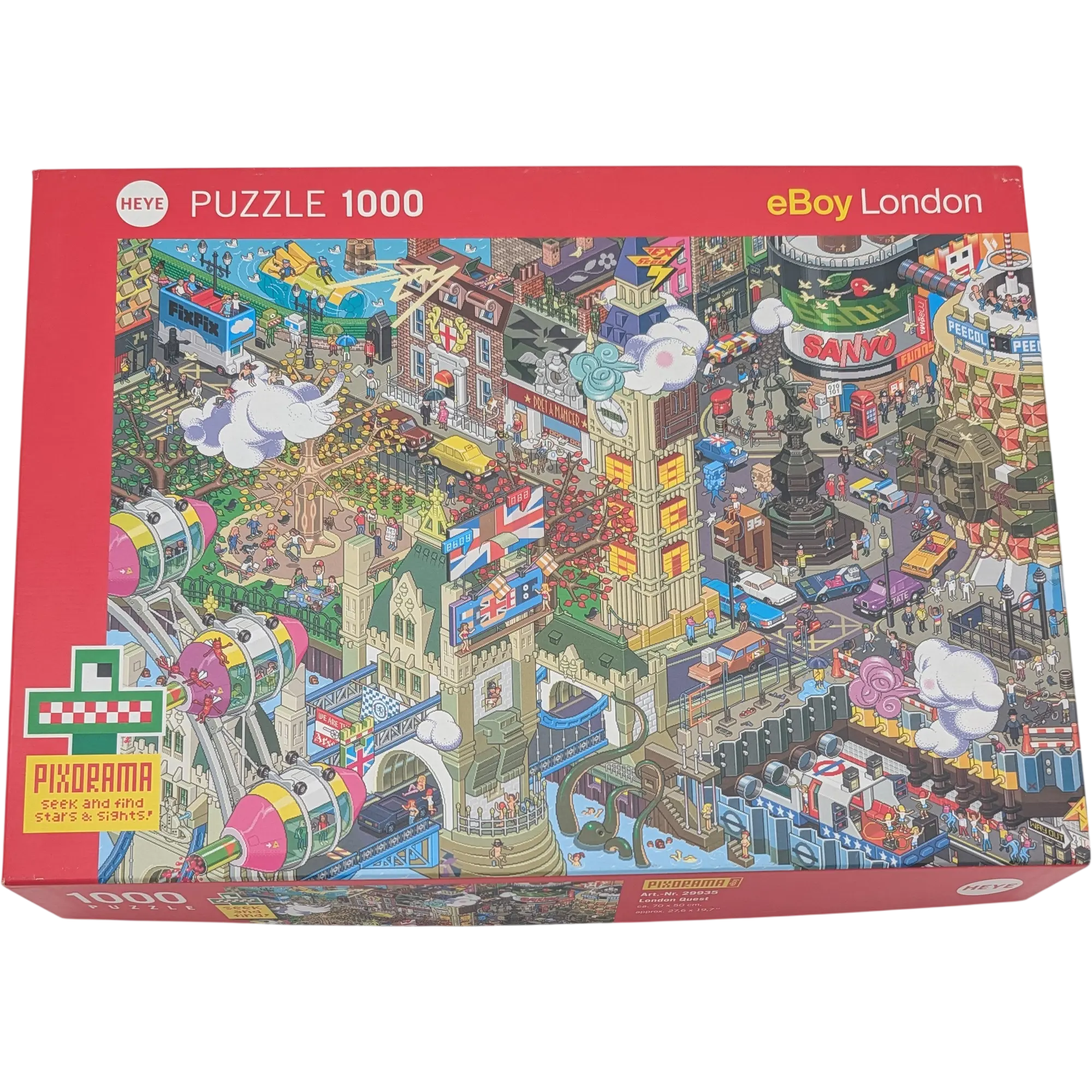 Heye Pixorama eBoy London Puzzle 1000 Teile 29935 London Quest