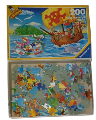 Ravensburger Duck Tales Die Verfolgung 200 Teile Puzzle 121526