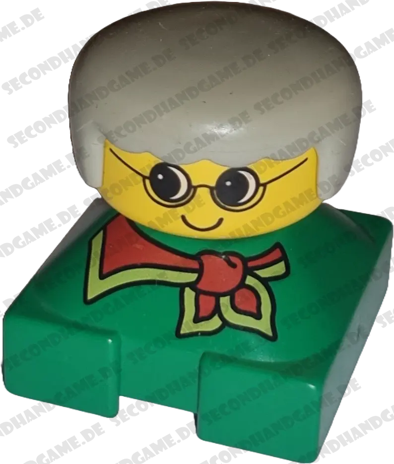 Lego Duplo Figur 2327 Frau Oma mit Brille und Halstuch