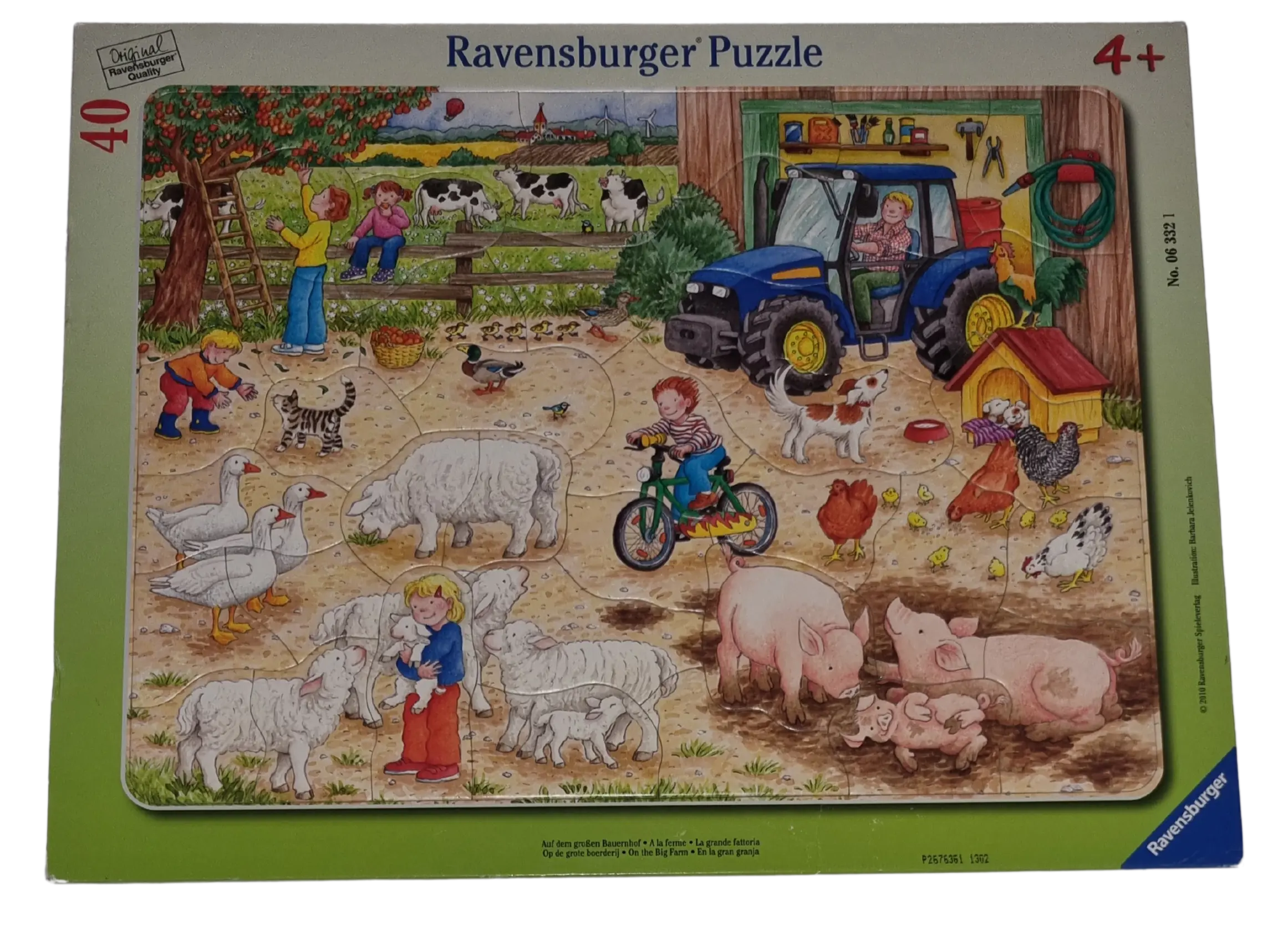 Ravensburger Rahmenpuzzle Auf dem großen Bauernhof 40 Teile 063321