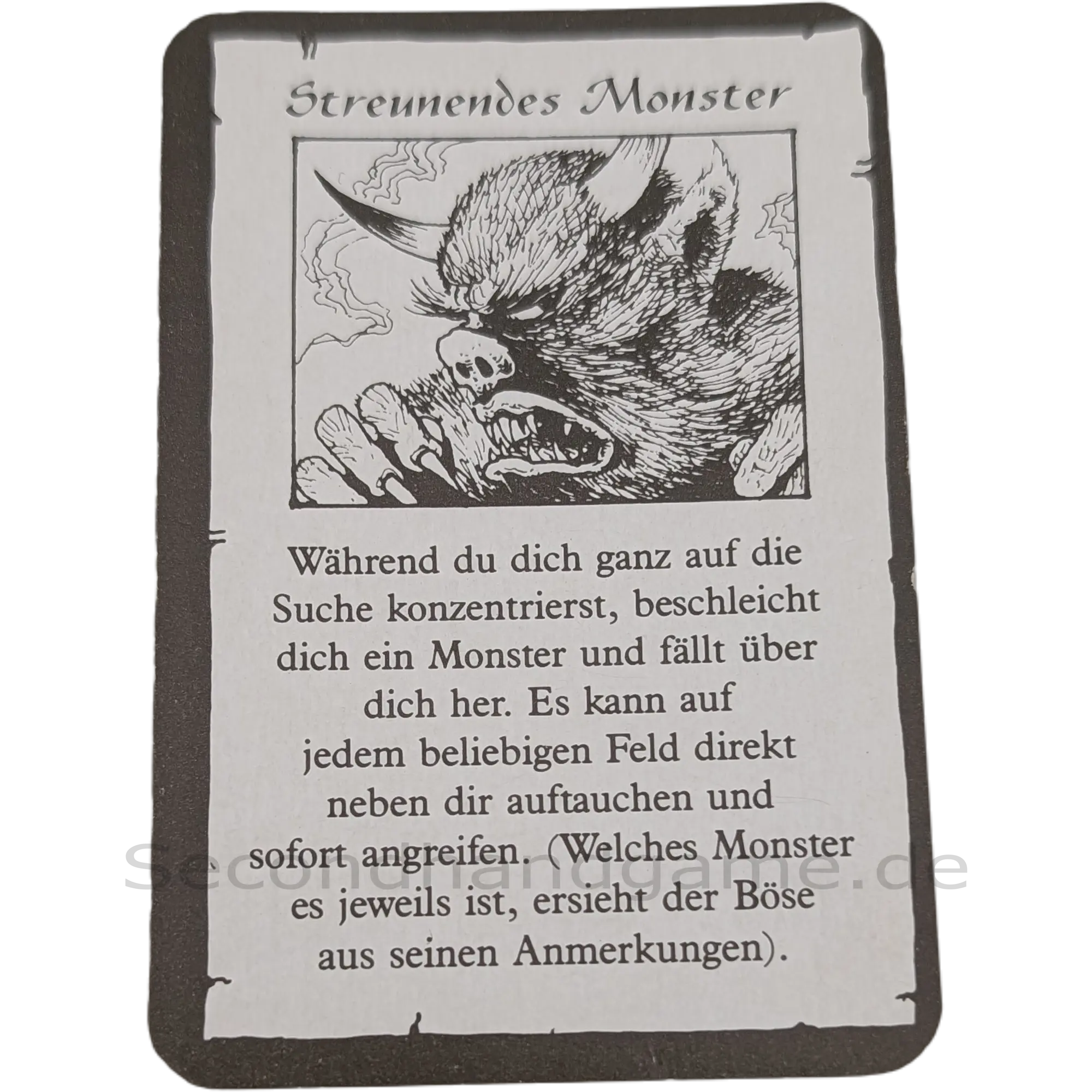 MB Hero Quest Master Schatzkarte Streunendes Monster