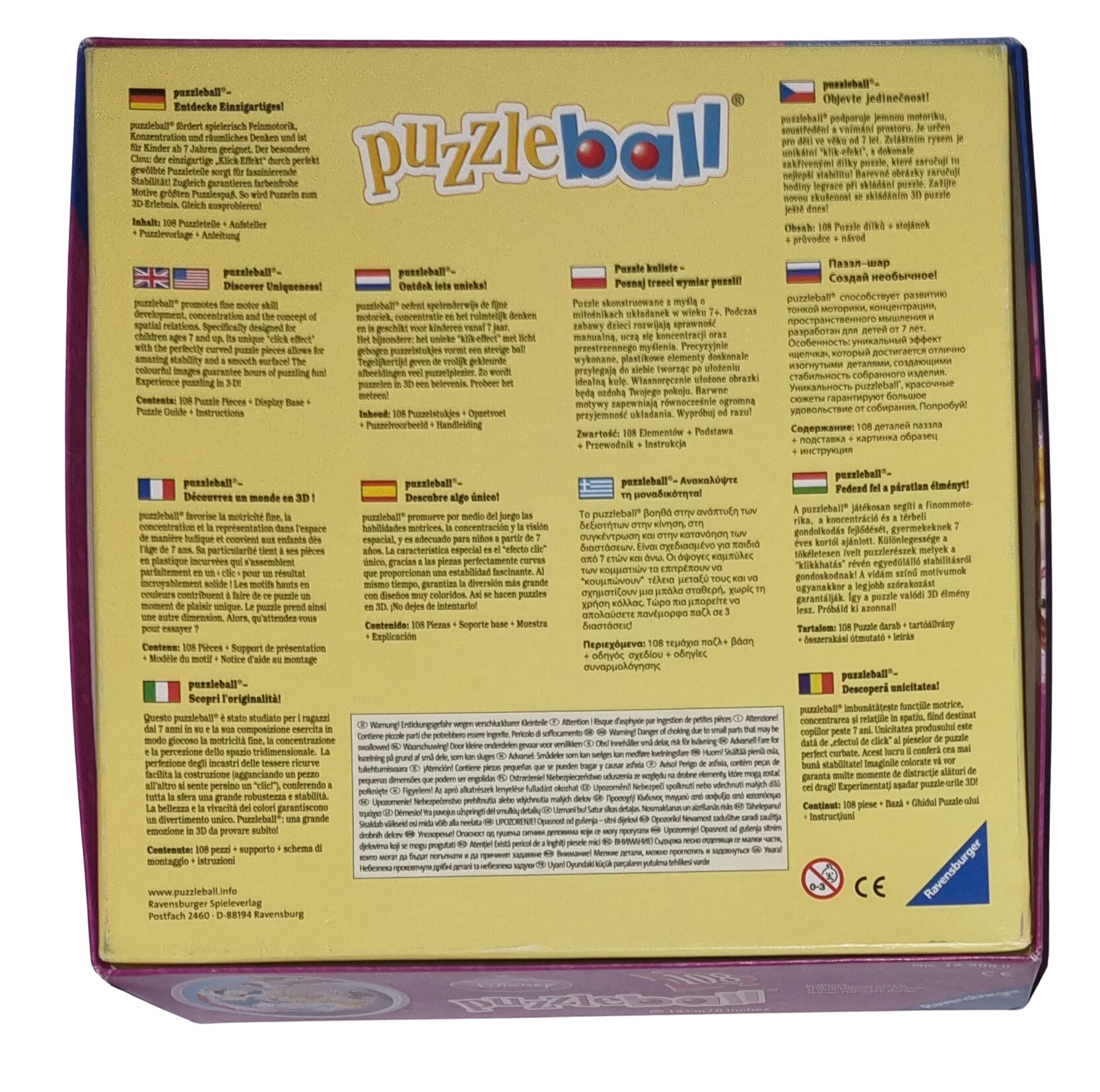 Ravensburger No 122080 Puzzleball 14cm Disney Princess 108 Teile, Ansicht 2