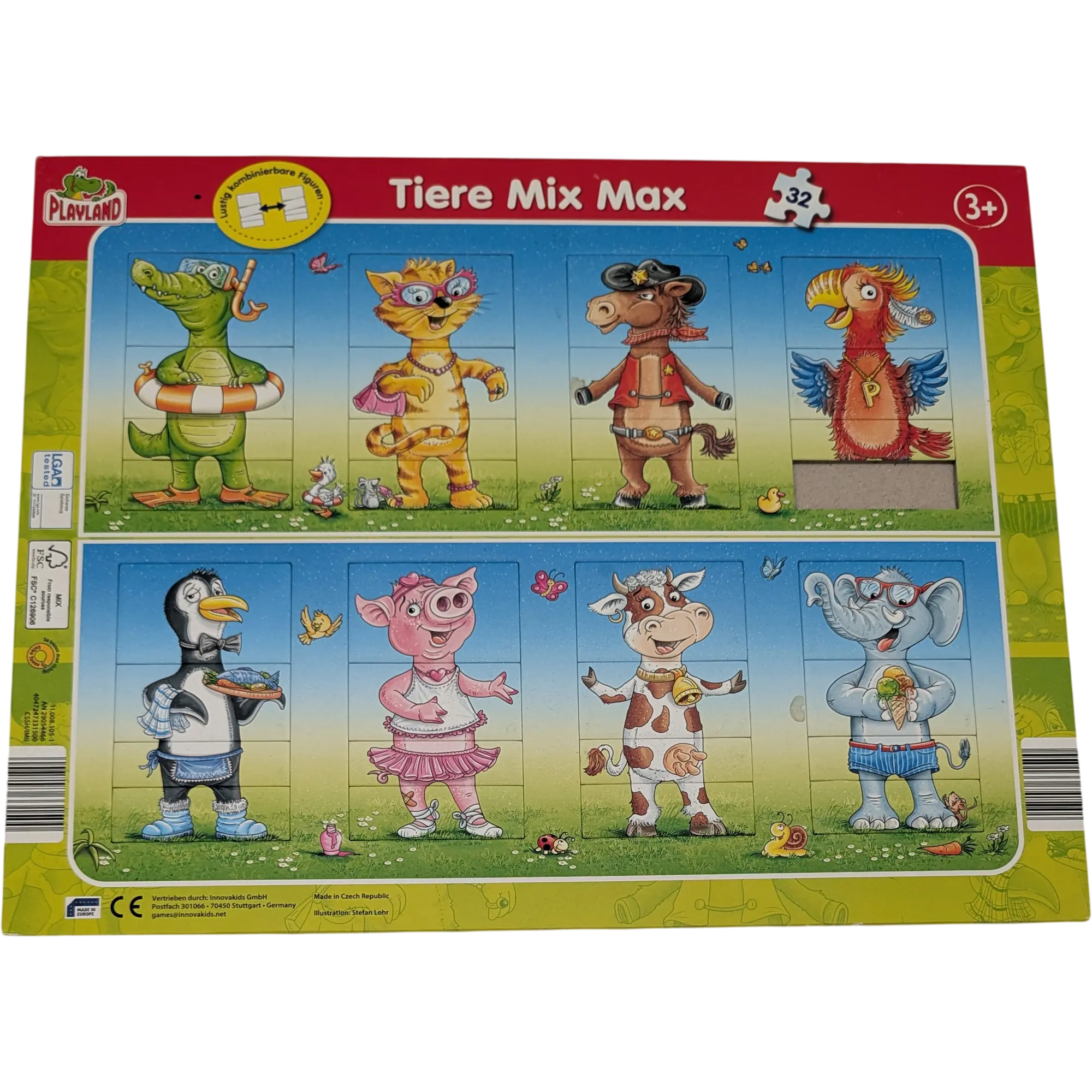 Playland Tiere Mix Max ab 3 Jahren 32 Teile