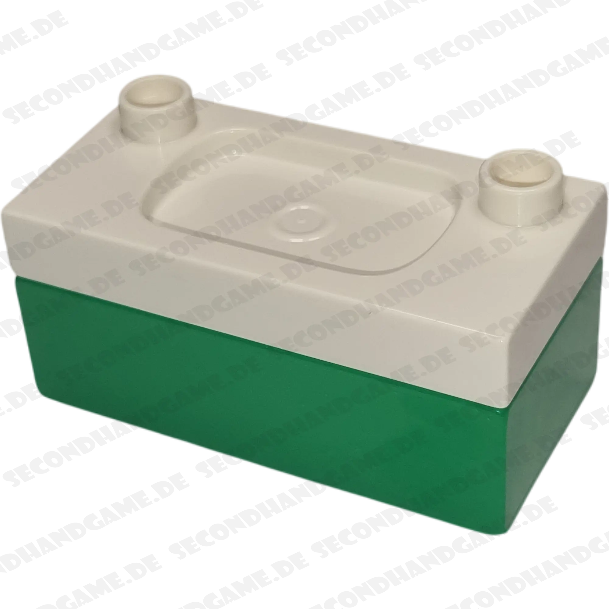 Lego Duplo Waschbecken Spüle Weiß Dunkelgrün