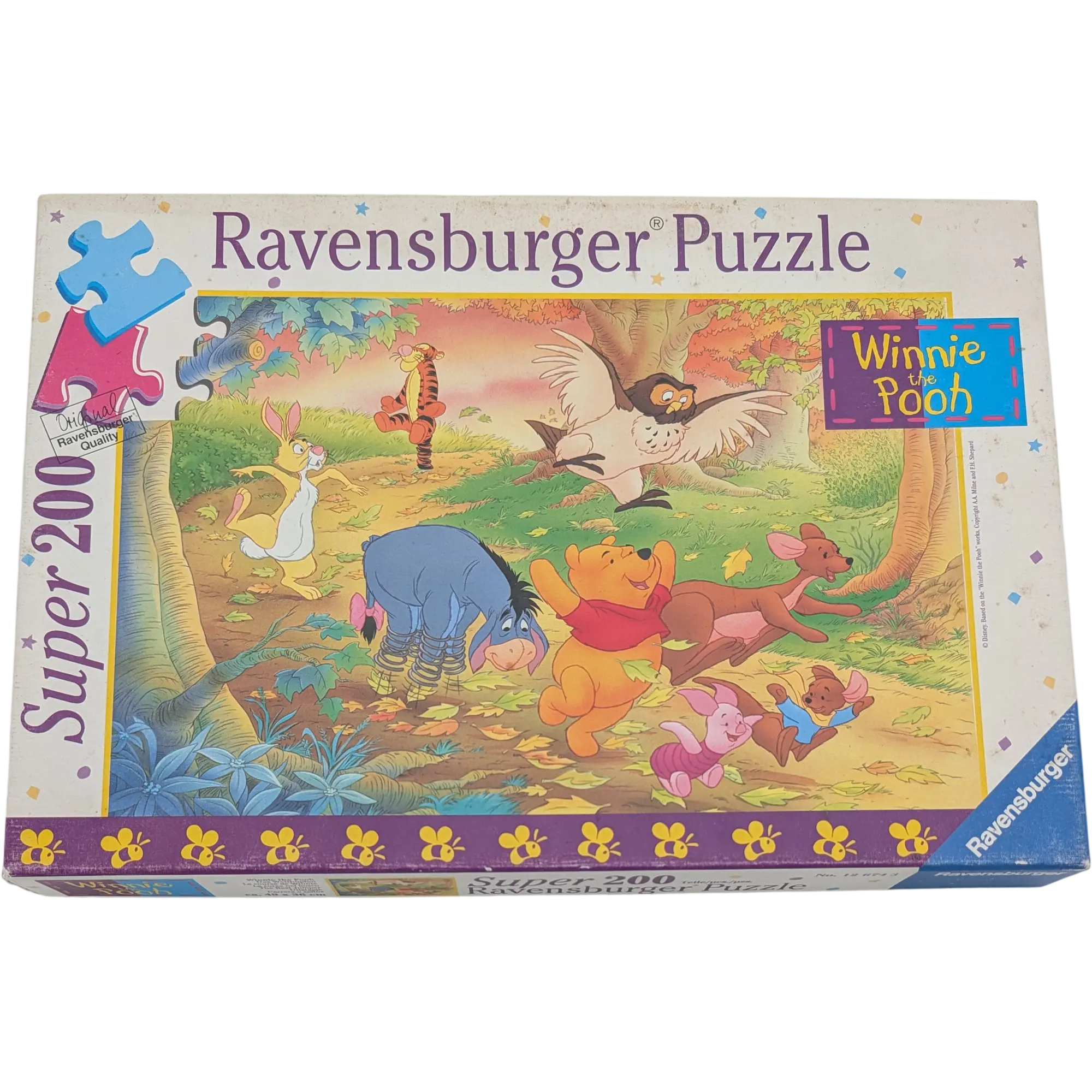Ravensburger Puzzle Super 200 Teile Winnie the Pooh Das Wetthüpfen 126743