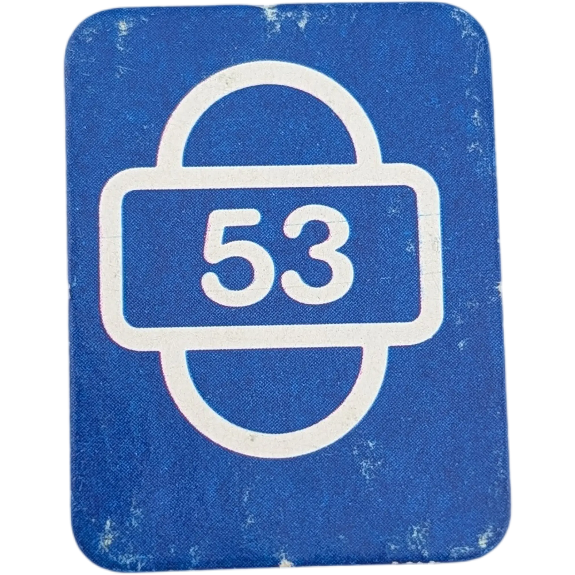 Ravensburger Scotland Yard Ersatzteile Blau Startkarte Zahl Dreiundfünfzig 53