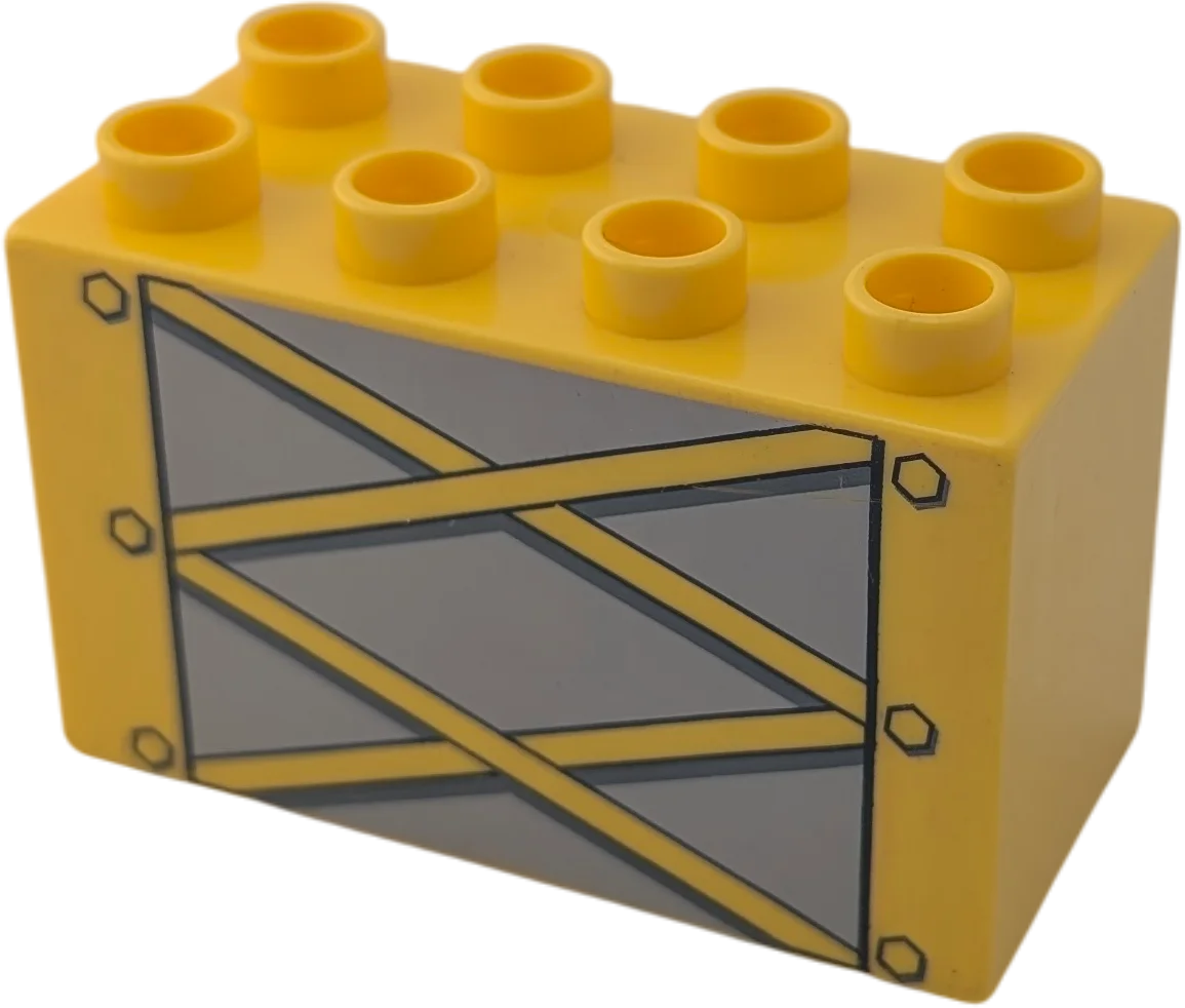 Lego Duplo 2x4x2 Doppelstein 31111 Gelb Zaun Baustellenzaun