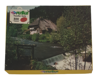 Noris Puzzle Traveller-Serie 500 Teile 21087 L649/005 Bauernhof im Schwarzwald