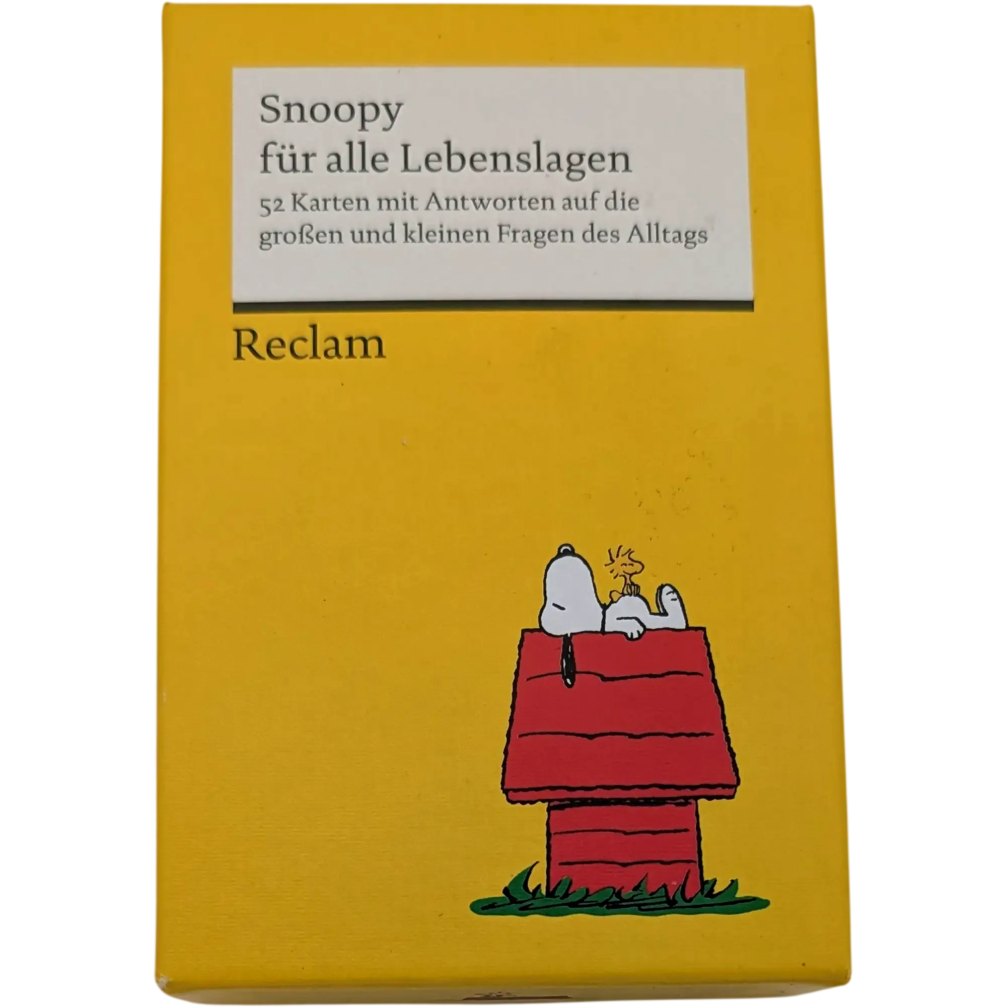 Reclam Snoopy für alle Lebenslagen 52 Karten Peanuts