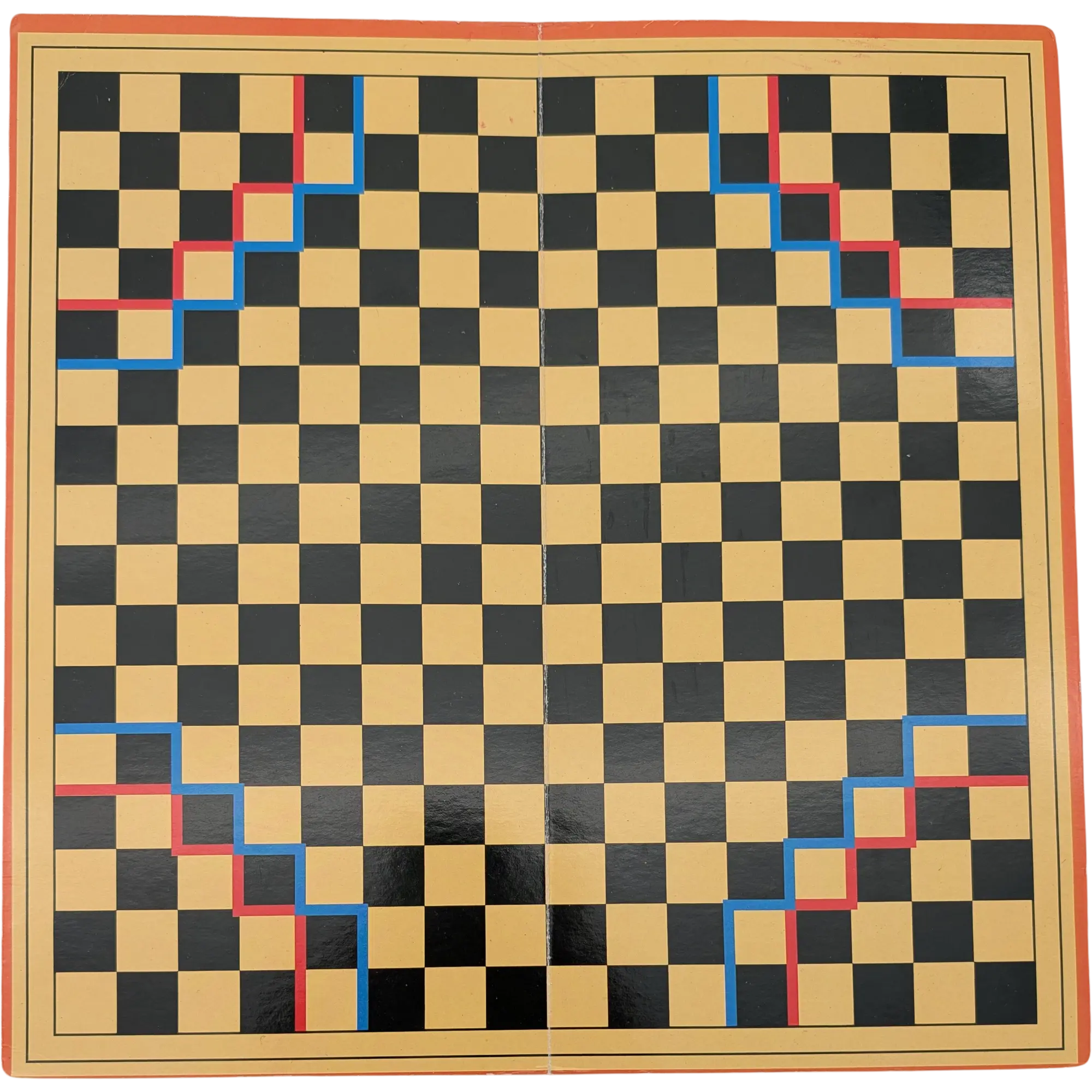 Spielplan Spielbrett Halma beidseitig bedruckt