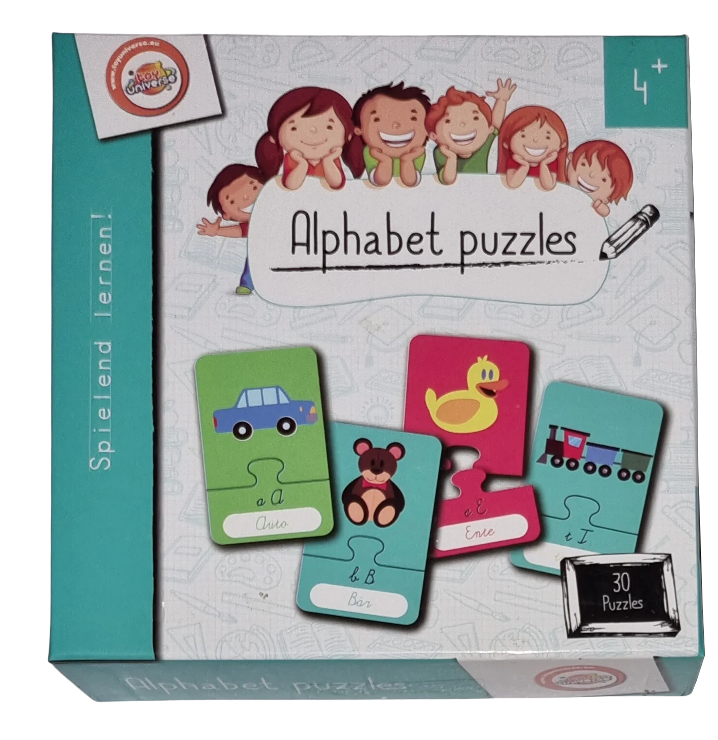 Toy universe Alphabet puzzles