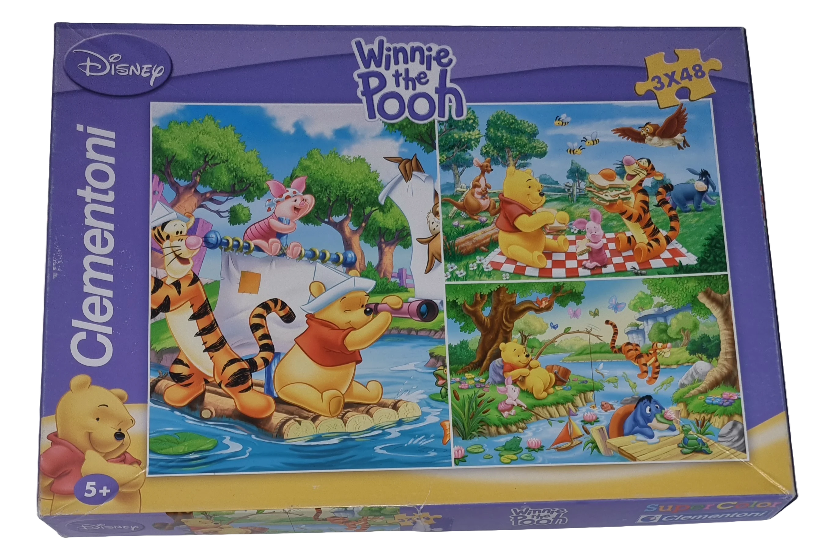 Clemetoni Disney Winnie the Pooh Super Color Puzzle 3 x 48 Teile 25167