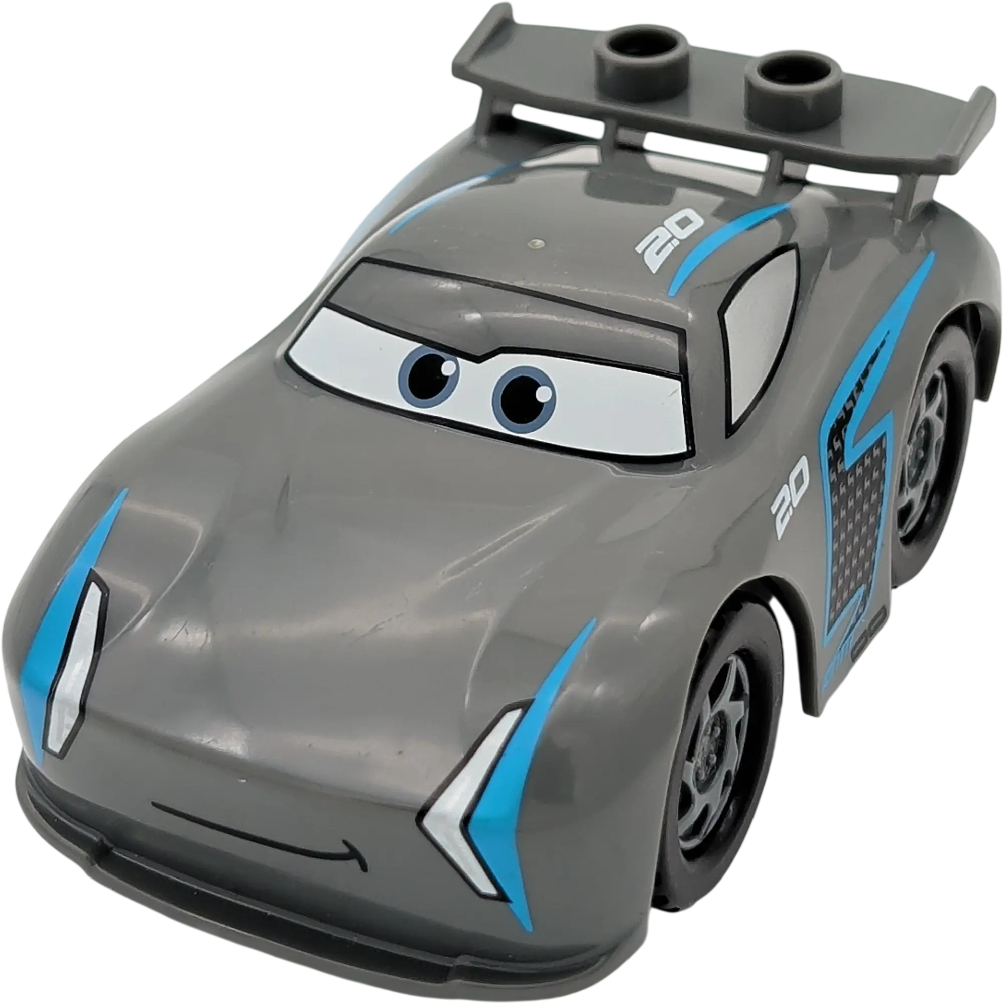 Lego Duplo Disney Cars Jackson Storm graues Auto silberne Felgen