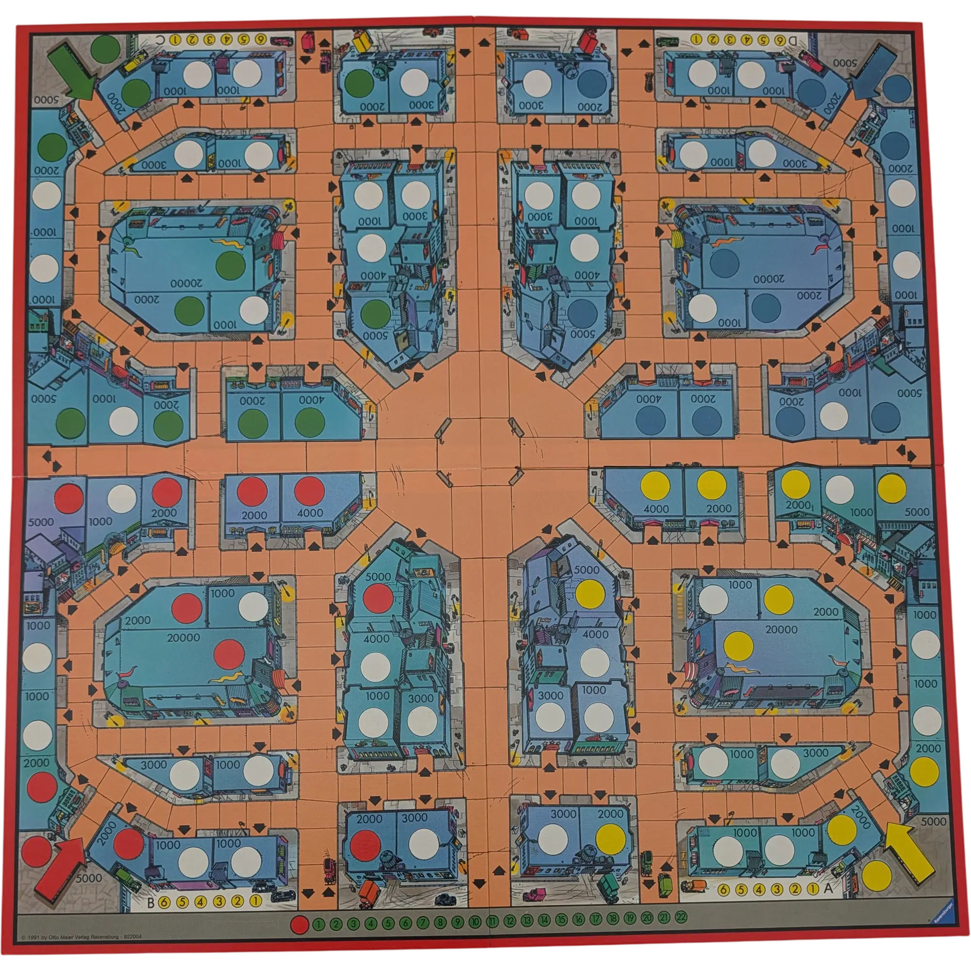 Spielplan Spielbrett Ravensburger Chicago