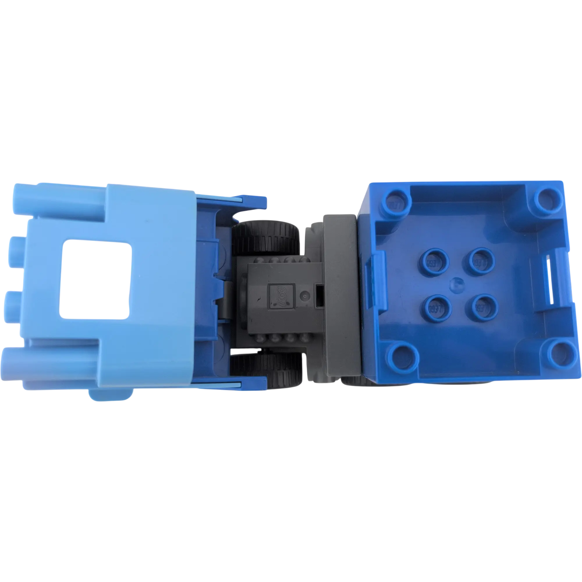 Lego Duplo 414J1 LKW Hellblau Lastwagen Weltweiter Handel Container