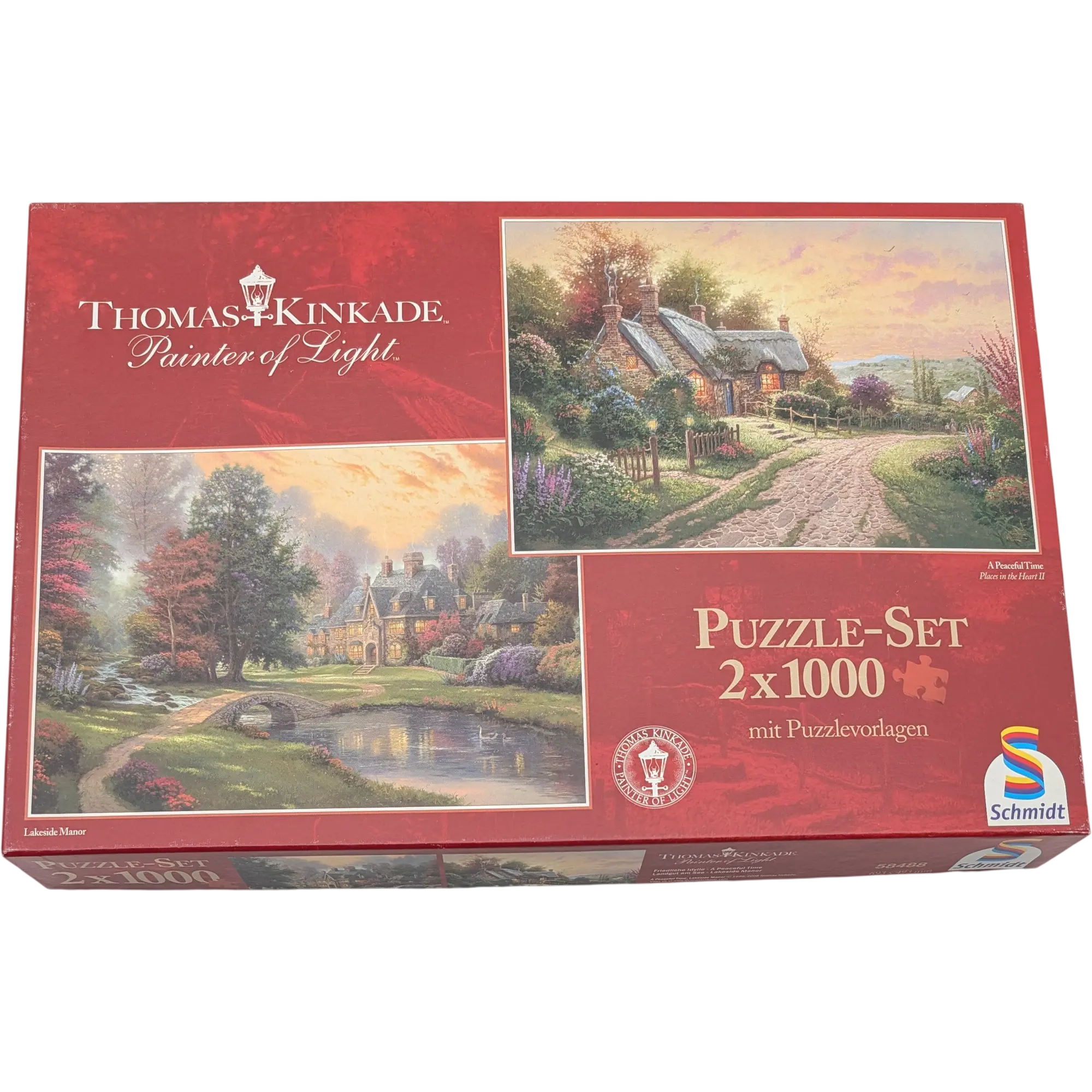 Schmidt Thomas Kinkade Painter of Light 2x 1000 Teile Friedliche Idylle 58488