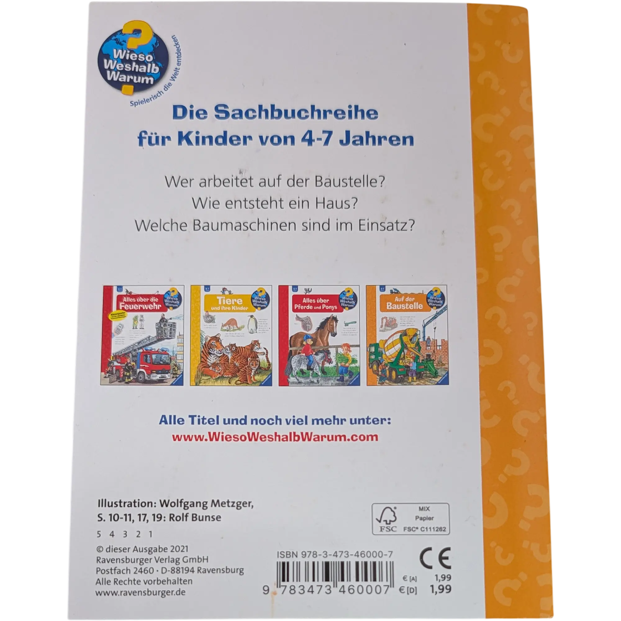 Ravensburger Wieso Weshalb Warum Minis Baustelle, Ansicht 2