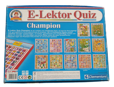 Clementoni E-Lektor Quiz Champion Kleiner Pfiffikus