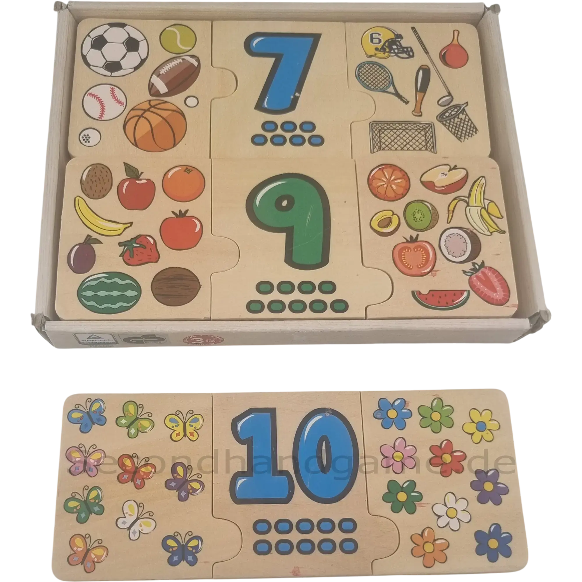 Play tive JUNIOR Zahlen-Puzzle 30-teilig IAN333138, 2-6 Jahre