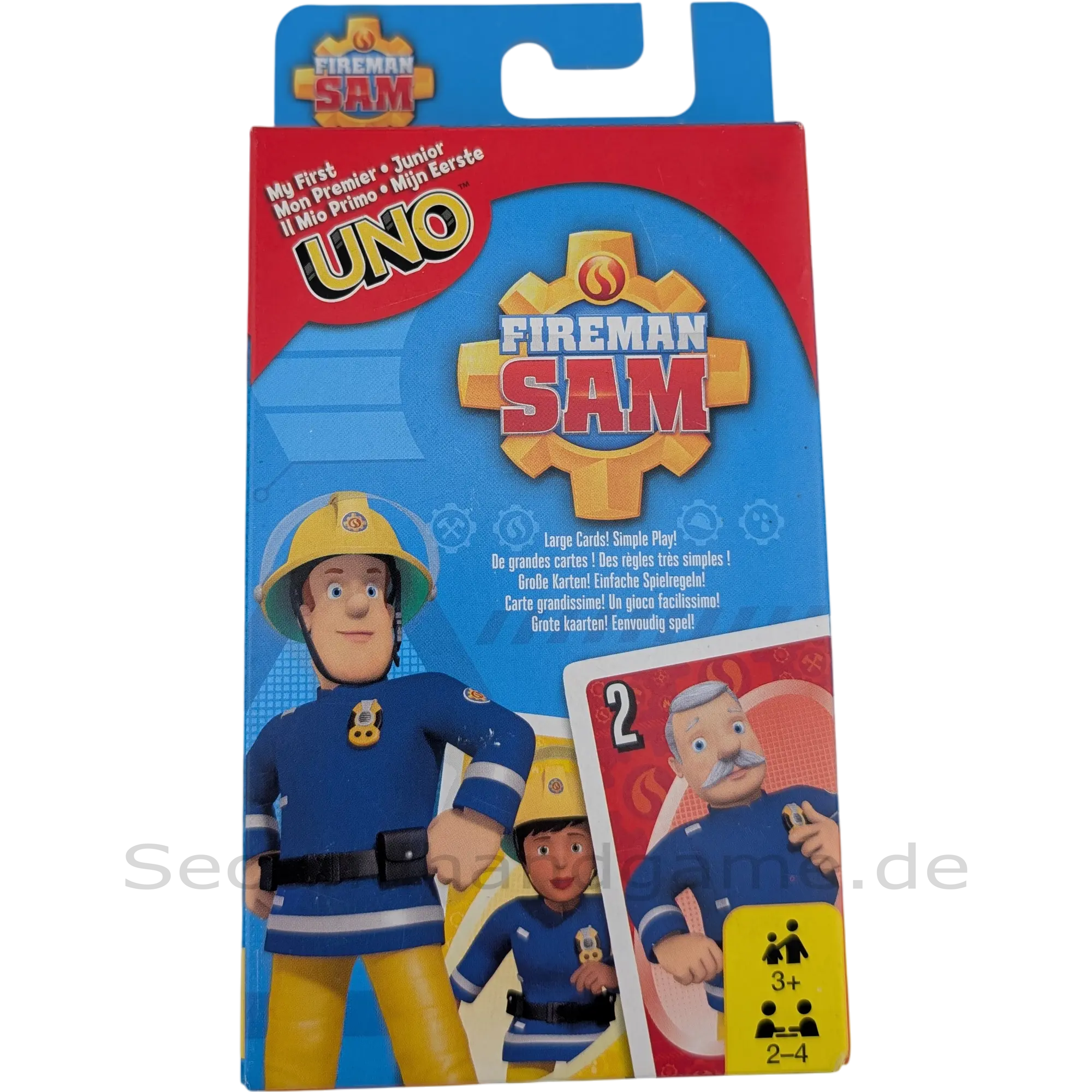 Mattel Games - UNO Feuerwehrmann Sam, Kinderspiel, Kartenspiel