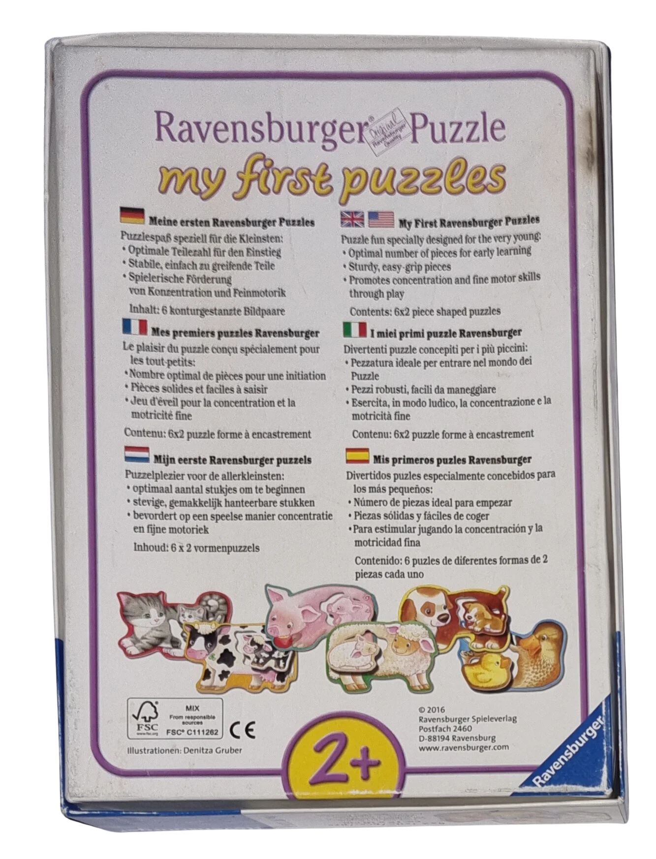 Ravensburger Puzzle my first Puzzles Tiere und ihre Kinder 071760, Ansicht 3