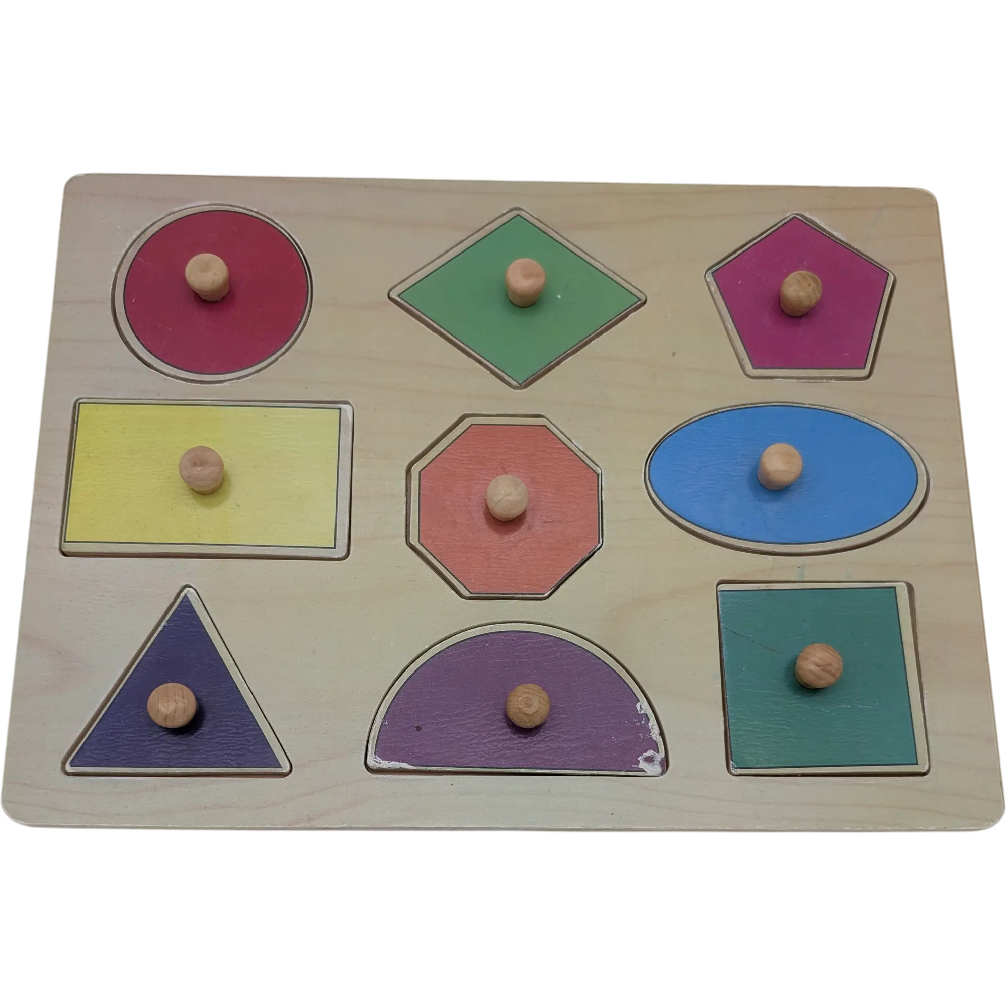 Holzpuzzle Geometrische Formen 9 Teile