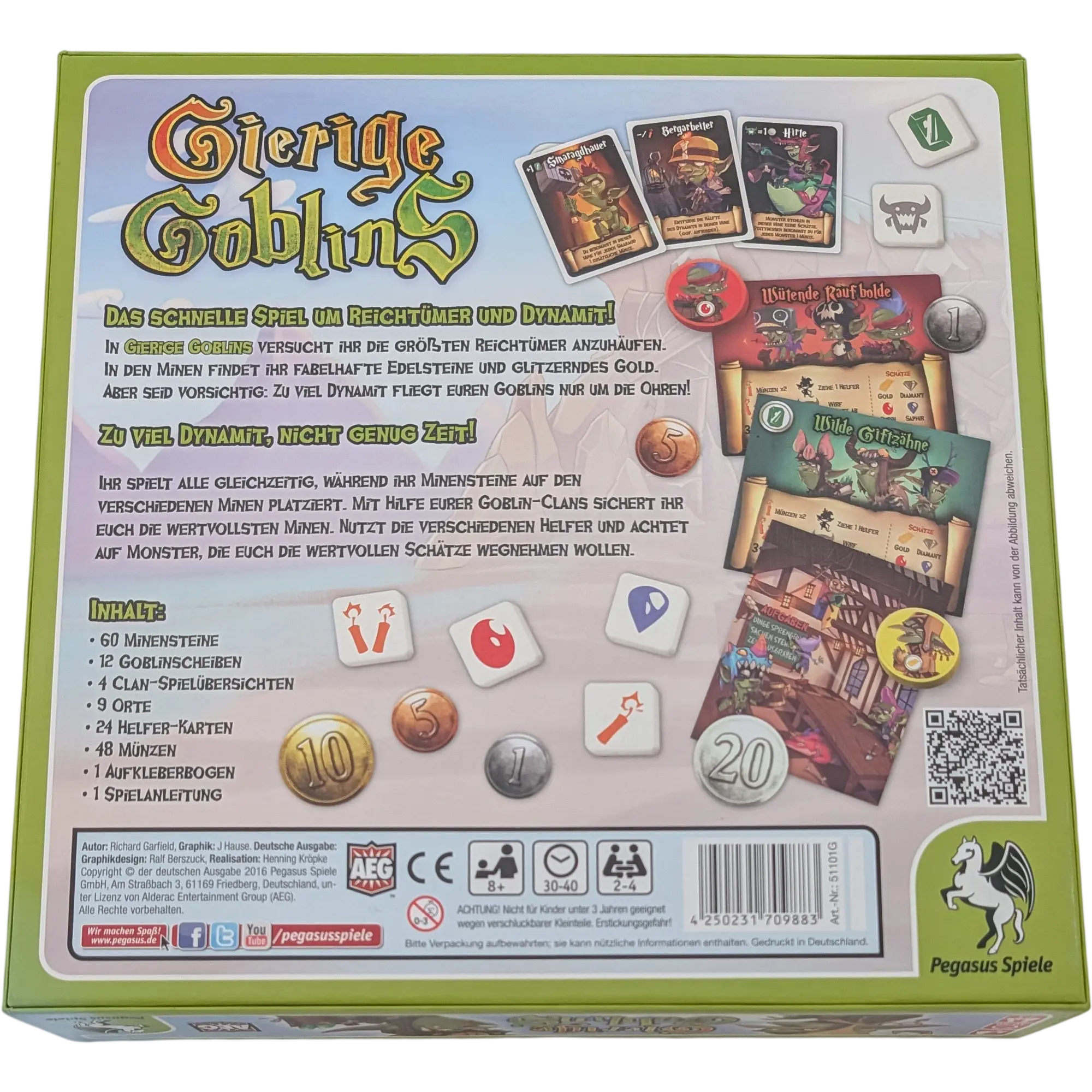 Pegasus Spiele Gierige Goblins von Richard Garfield, Ansicht 2