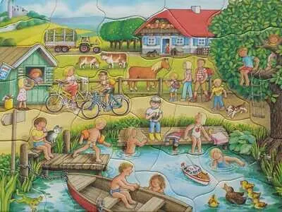 Ravensburger Rahmenpuzzle Im Sommer 36 Teile 066599