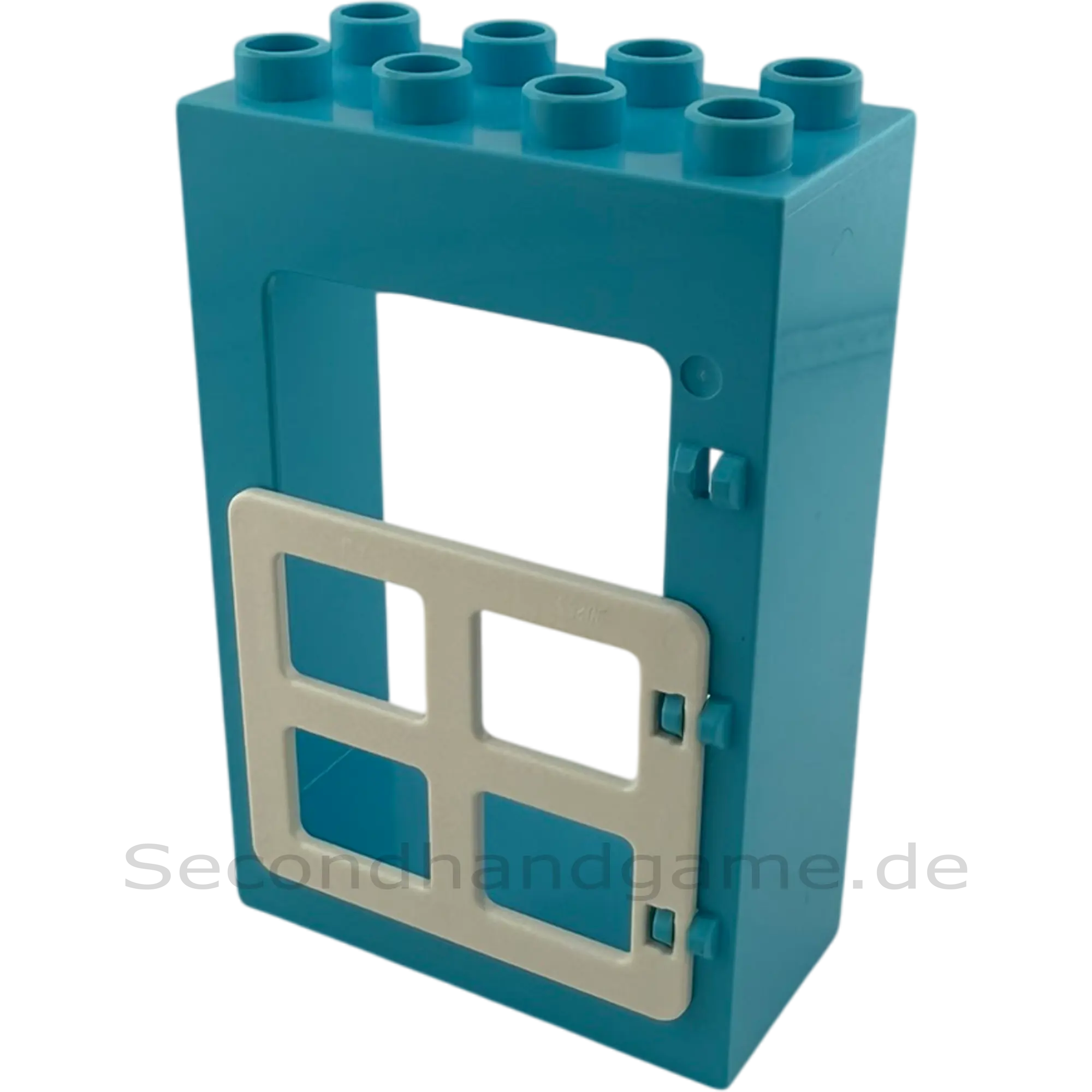 Lego Duplo 2x4 Hauswand mit Tür Azur Weiß Hoftür