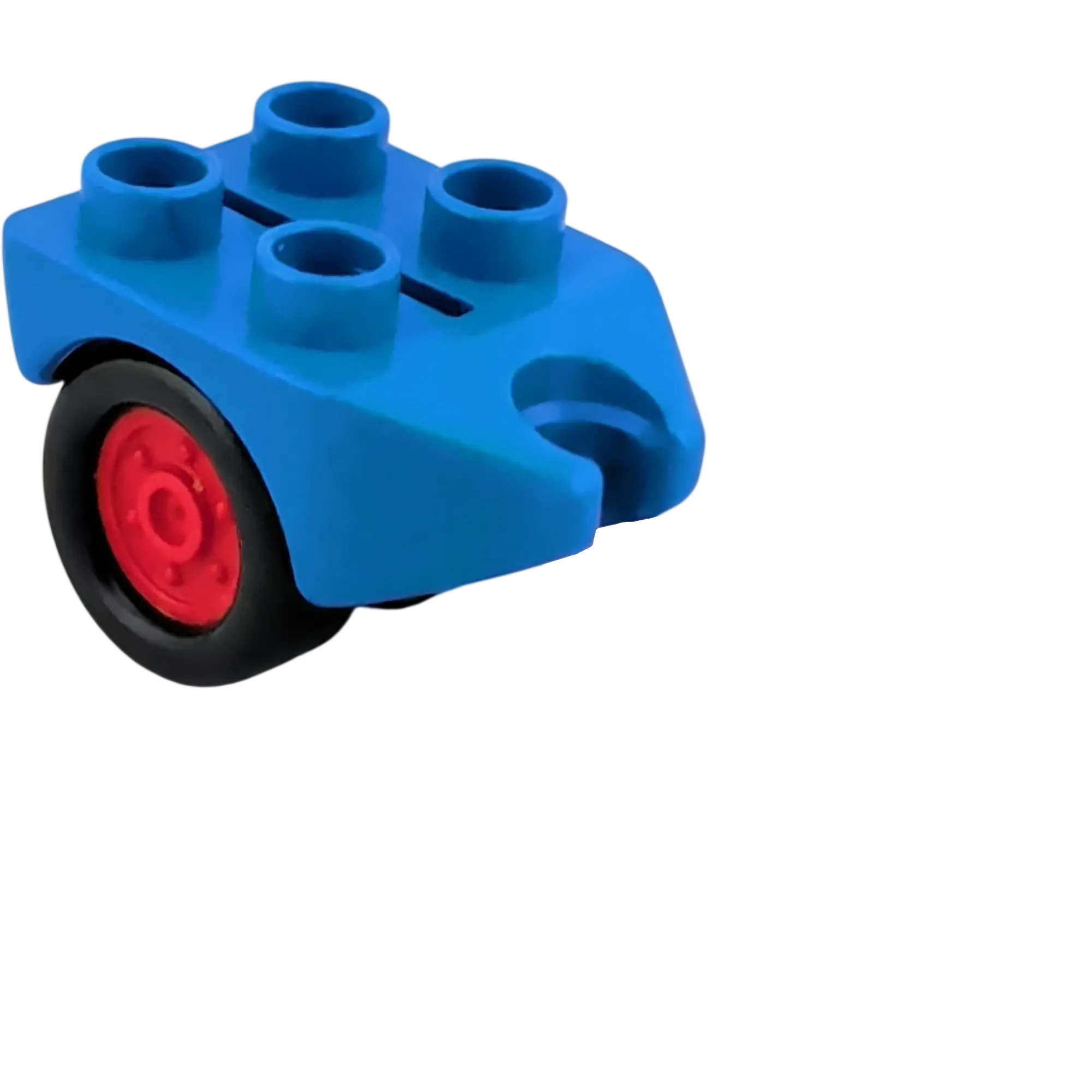 Lego Duplo Anhänger Klein Blau Räder Schwarz Rot