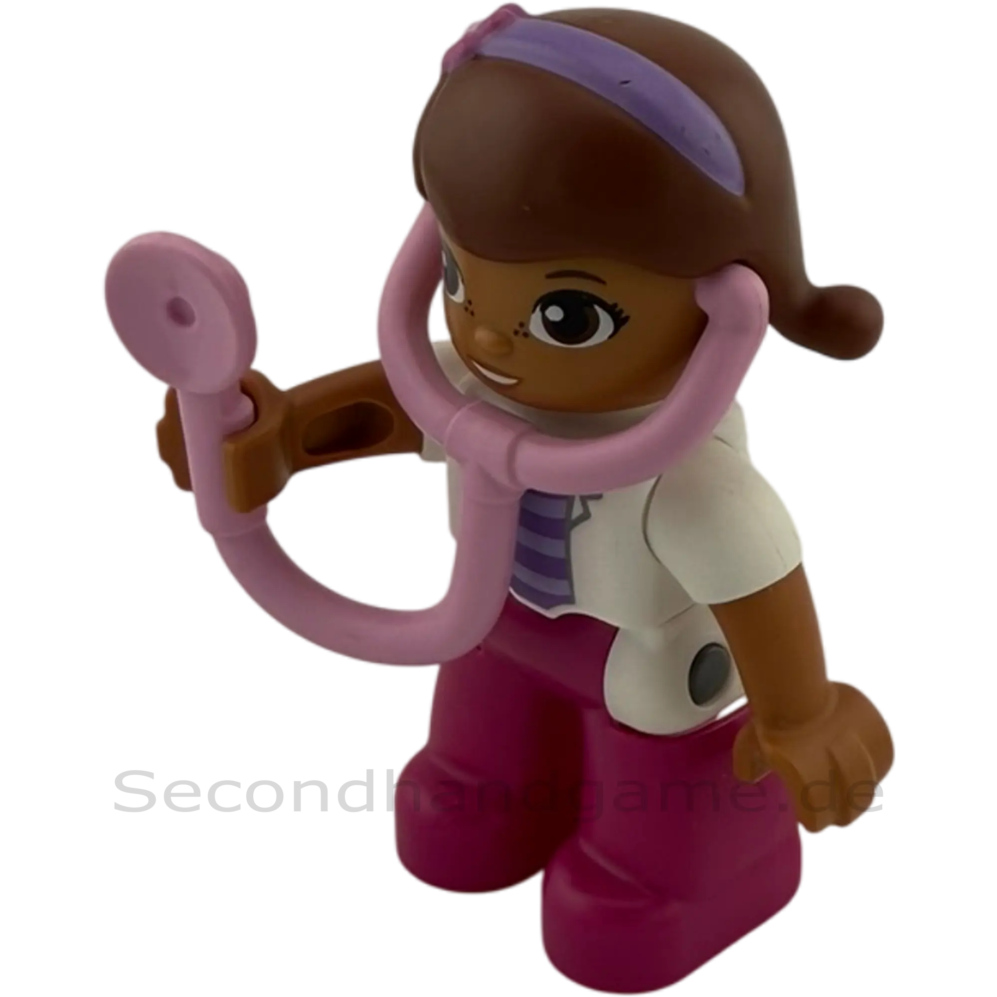 Lego Duplo Figur Frau Ärztin mit Stethoskop mit Zöpfen