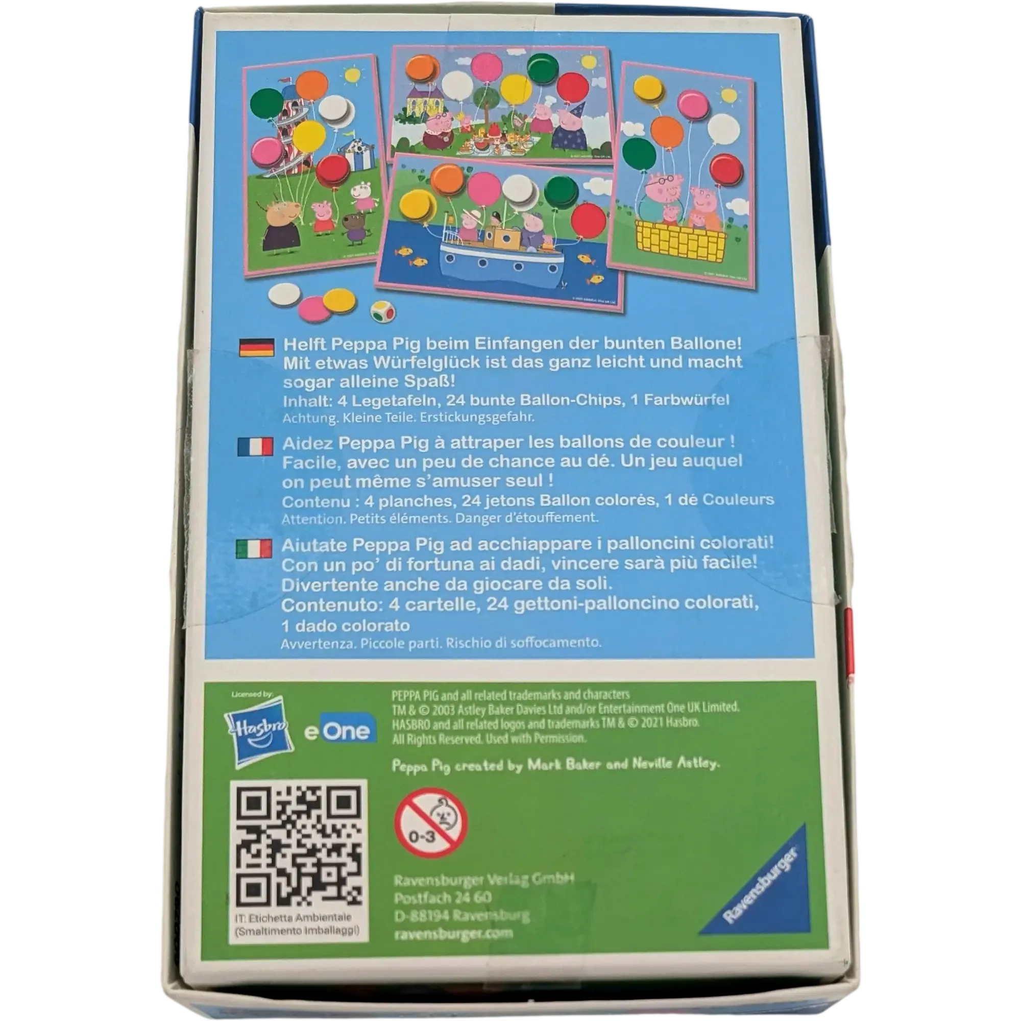 Ravensburger Peppa Pig Bunte Ballone Mitbringspiel 208531, Ansicht 2