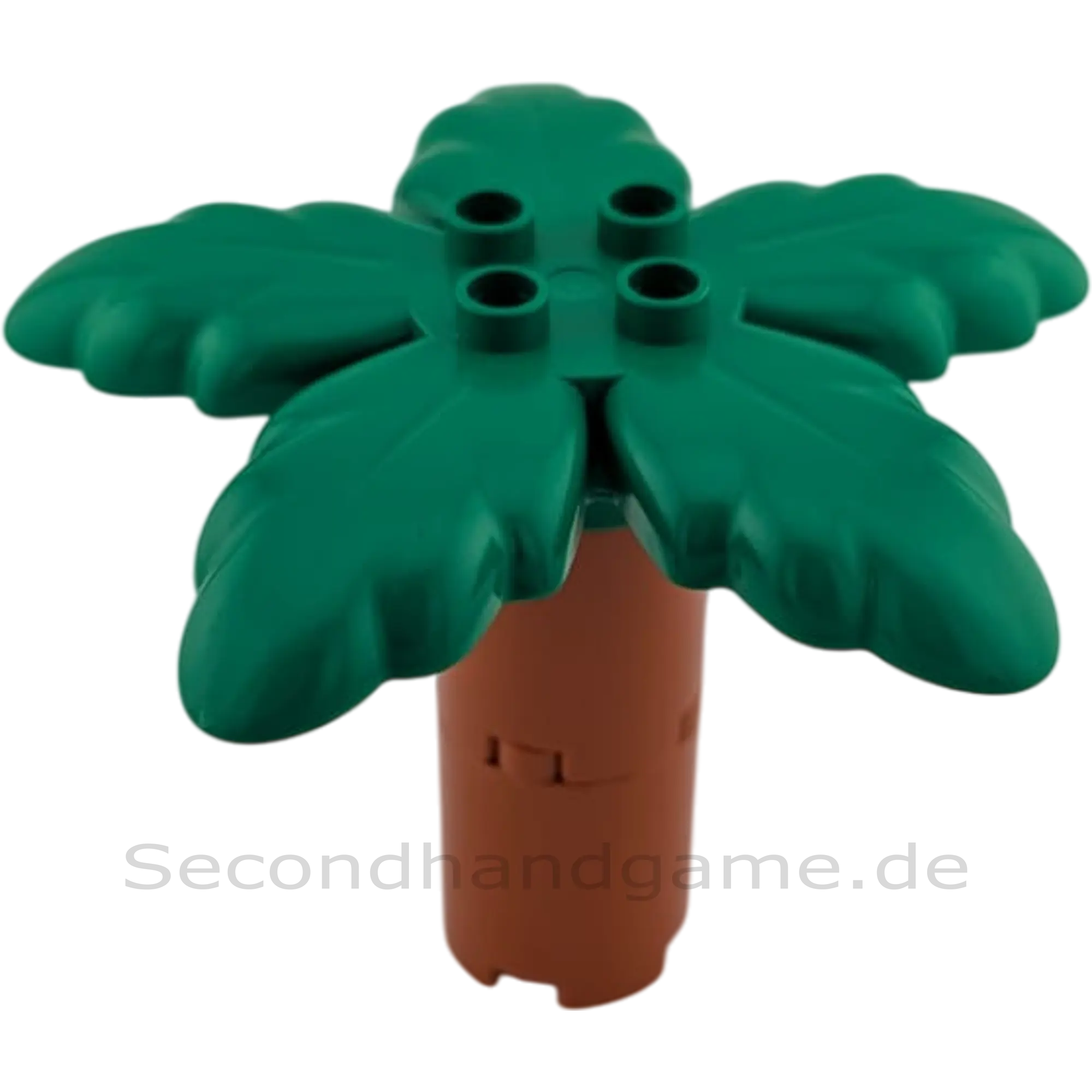 Lego Duplo Palme Stamm Dunkelbraun Dunkelgrüne Blätter