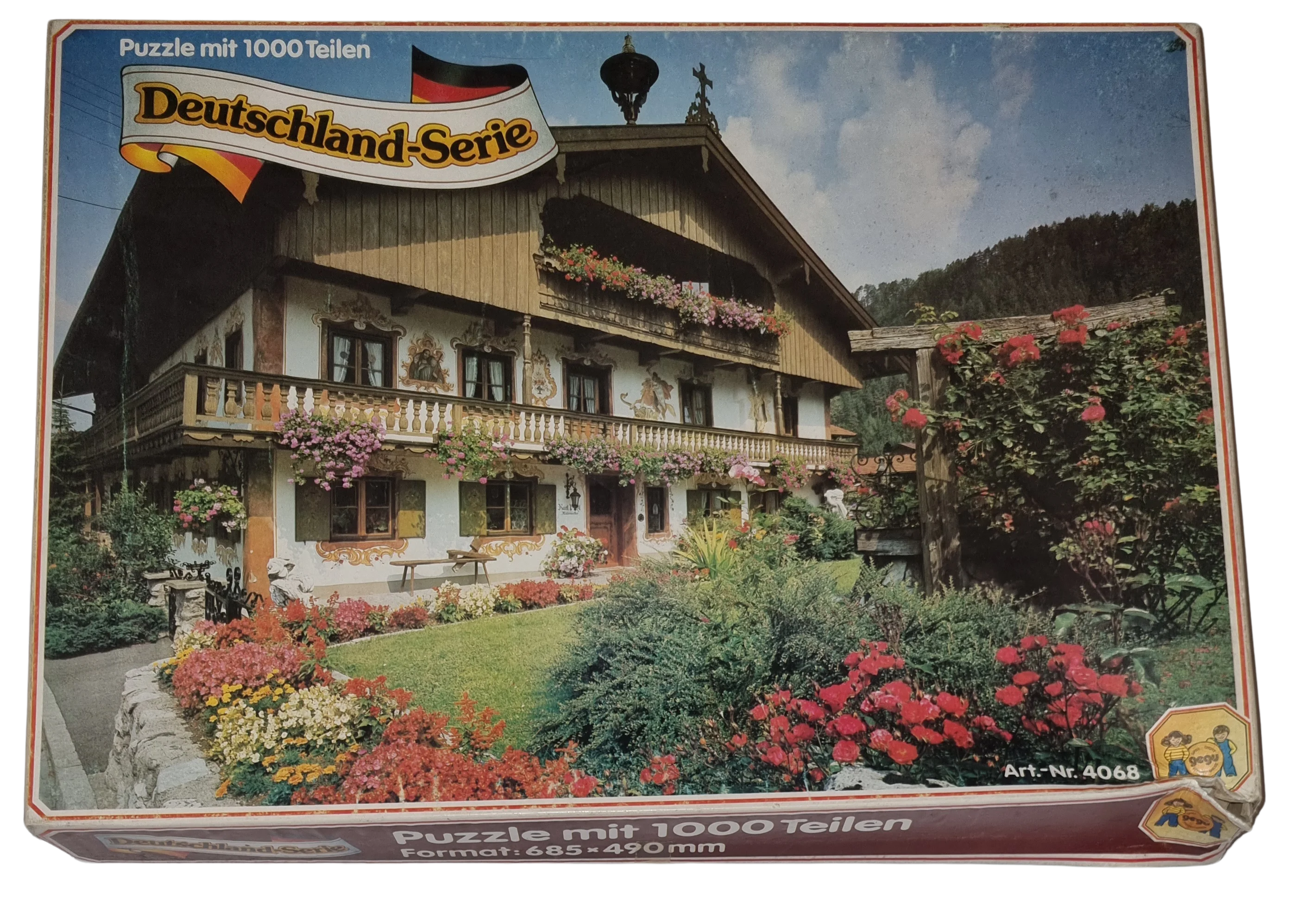 Gegu Puzzle 1000 Teile Deutschland-Serie Bauernhaus bei Bayrisch Zell