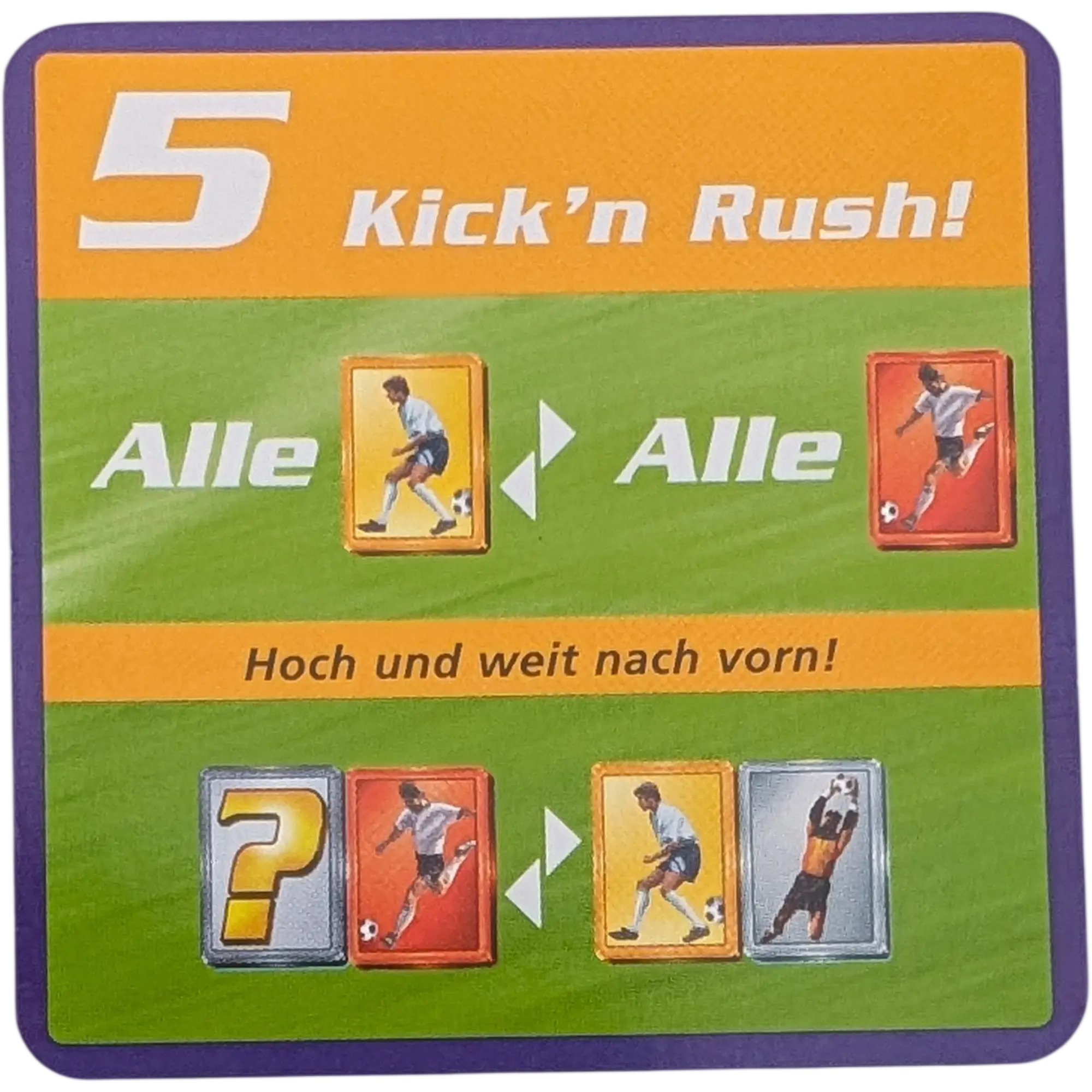 Kosmos Finale Ersatzteile Team Blau Taktikkarte Kampfstärke 5 Kick'n Rush! Hoch und weit nach vorn!