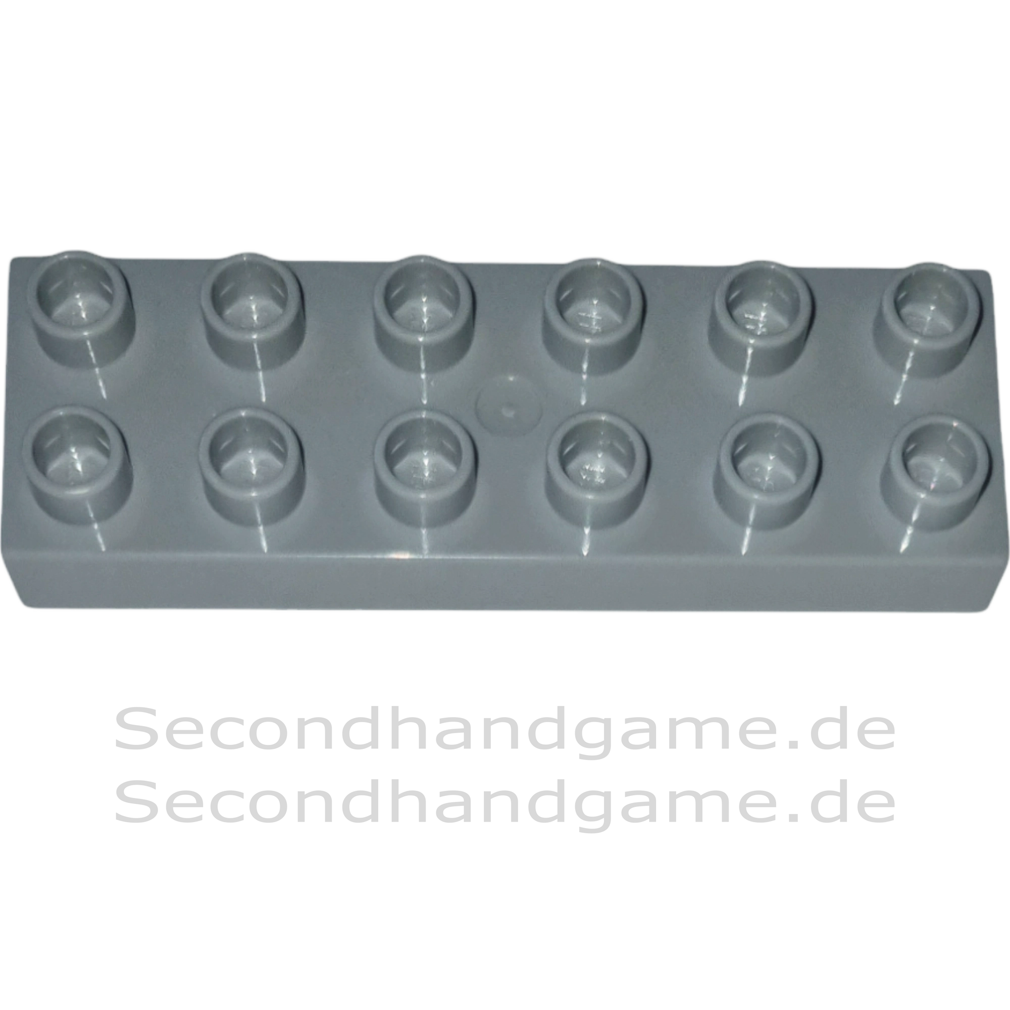 Lego Duplo 98233 Platte 2x6 Hellgrau, Ansicht 2