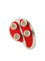 Lego Duplo 53904 Fleisch Rot Weiß Futter